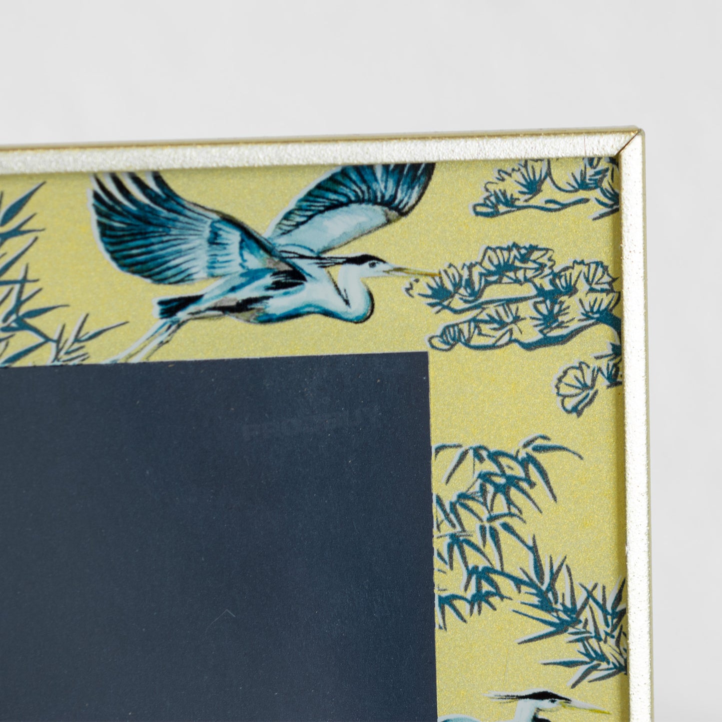 Yellow Floral Bird 4x6" Table Photo Frame