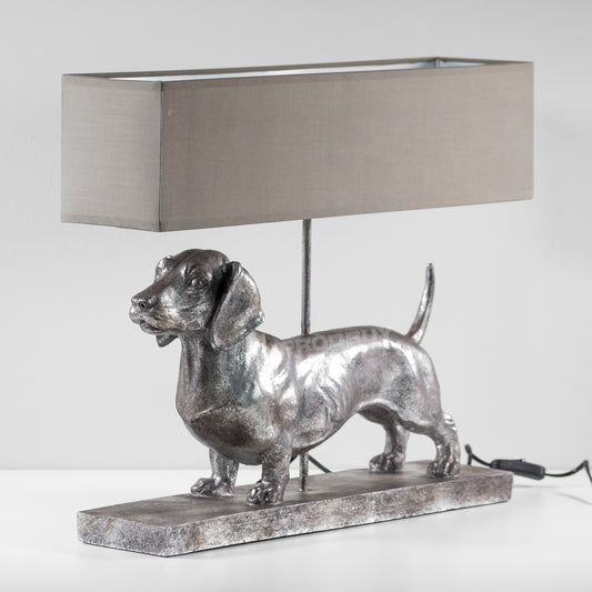 Large Dachshund Ornament Vintage Style Table Lamp for the Living Room