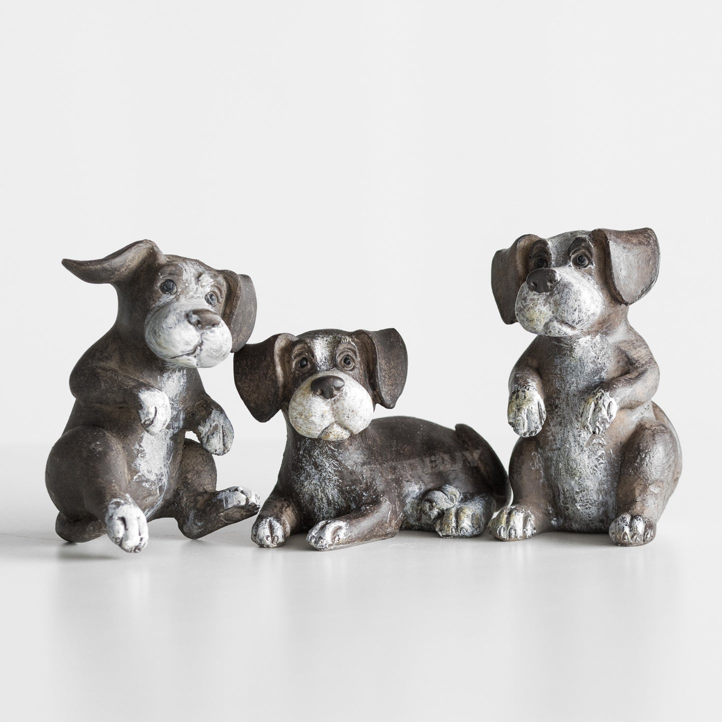Set of 3 Small Cute Puppy Dog Ornaments
