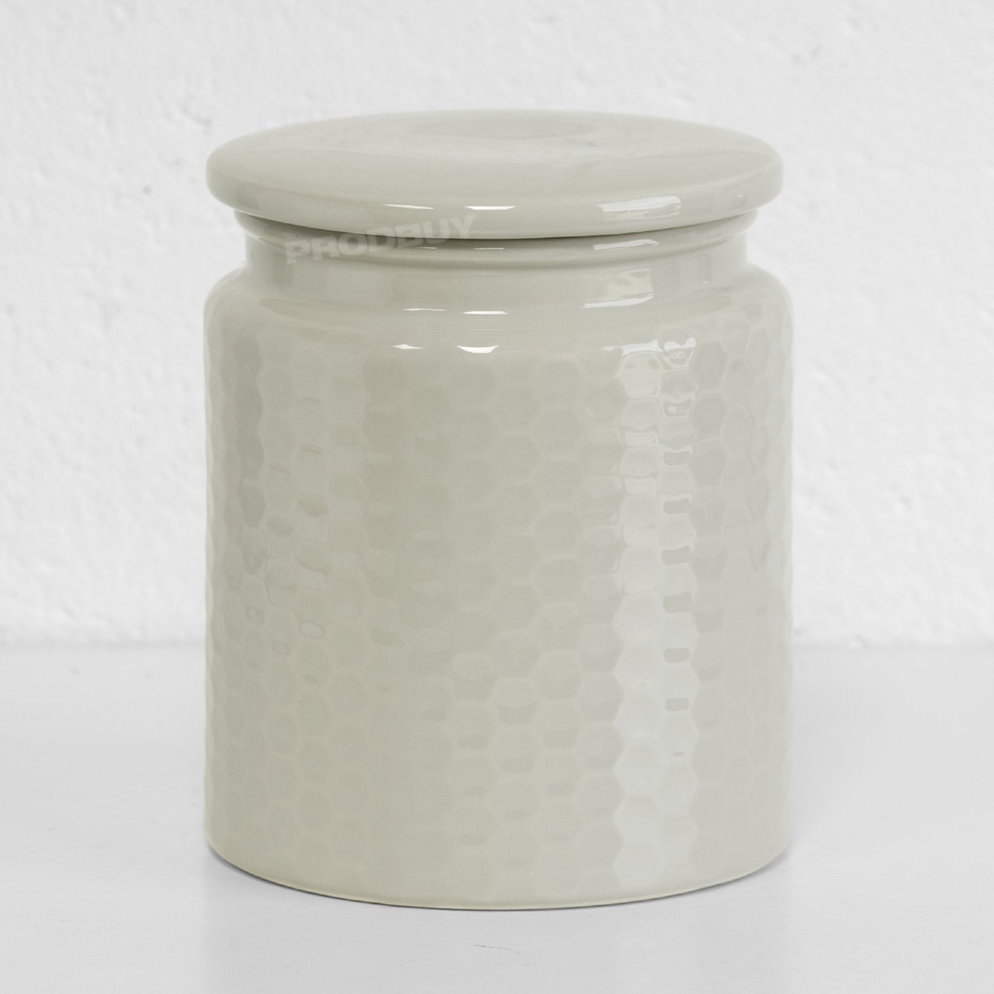 Grey Honeycomb Kitchen Biscuit Barrel Jar