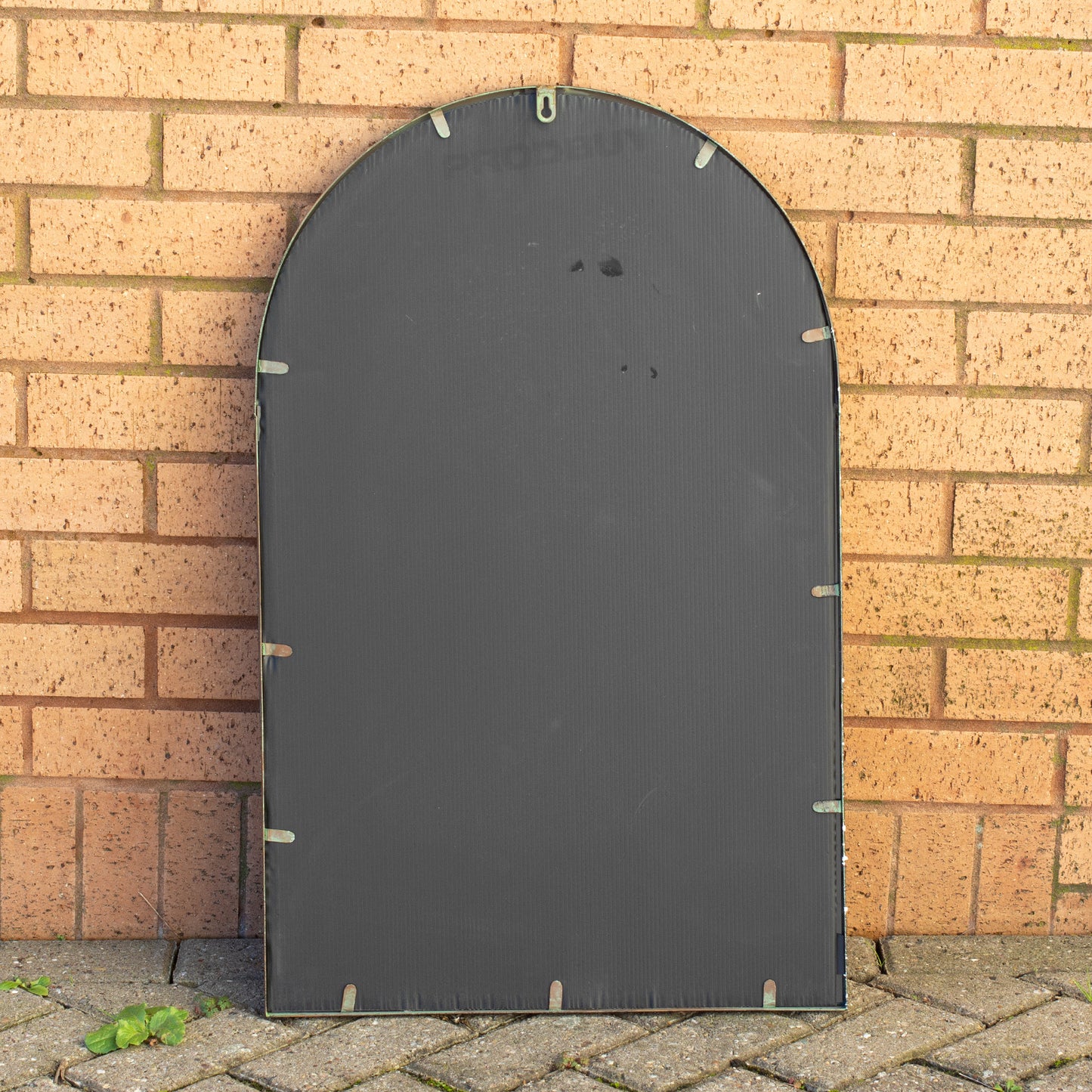 Large 77cm Arch Mirror Window Metal Frame Gothic Arched Arc