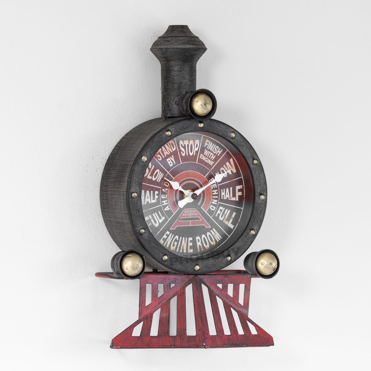 Steam Train Metal Wall Mounted Clock