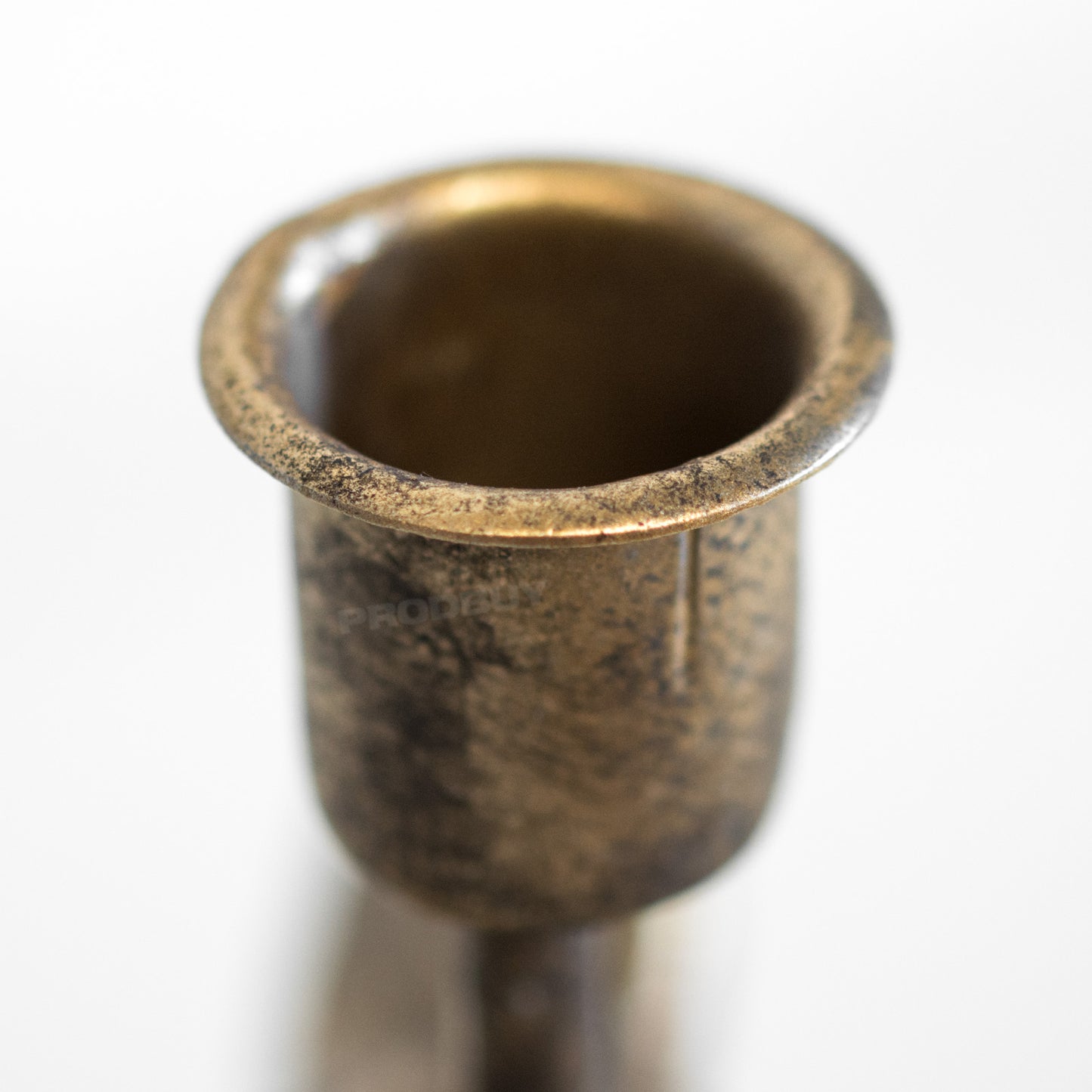 Bronzed Animal Display Bust Candle Stick Holder