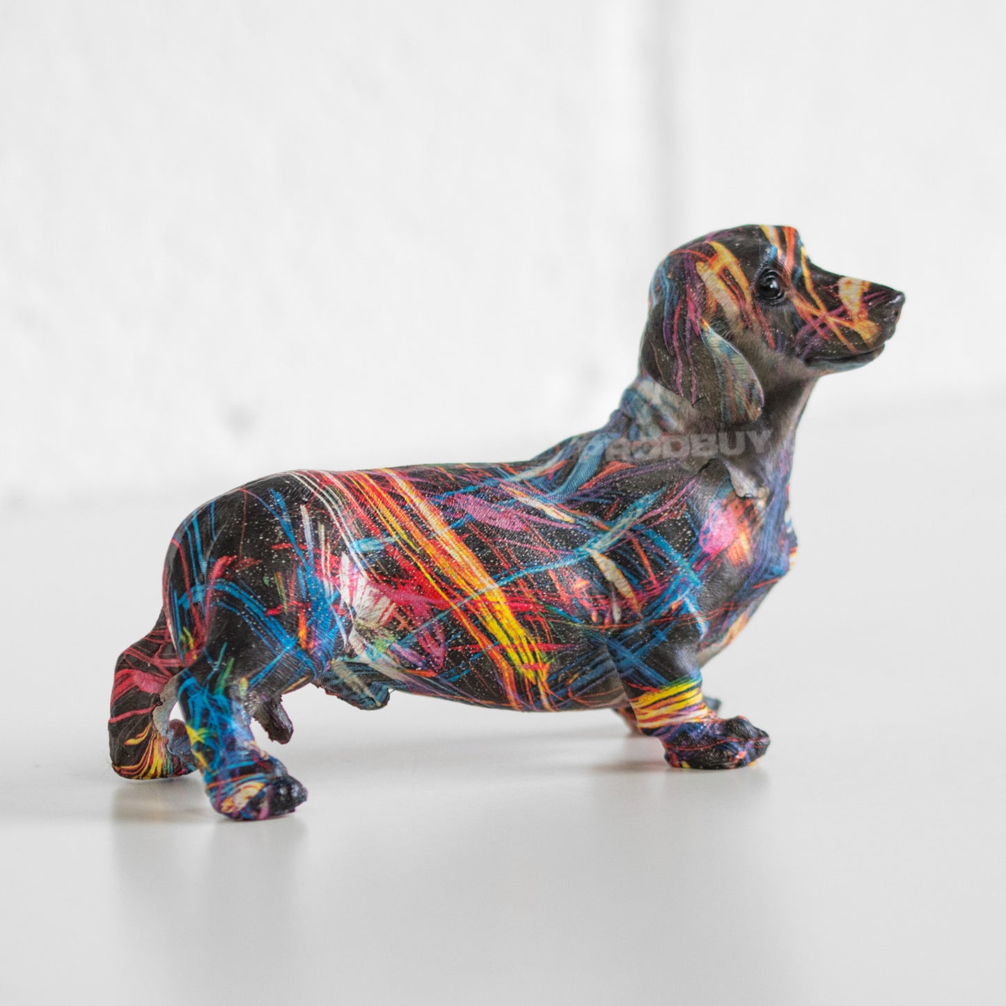 Small Dachshund Sausage Dog Splatter Ornament