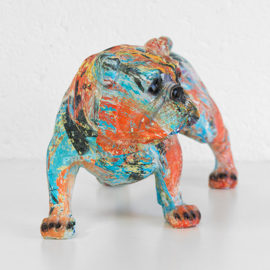 Paint Splatter English Bulldog Ornament