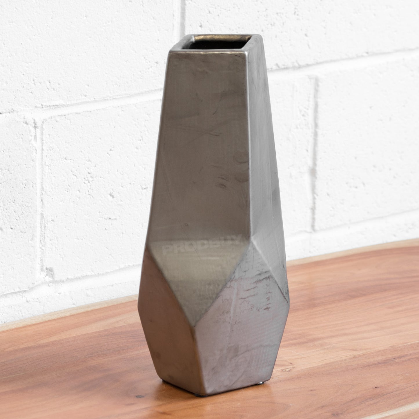Tall 39cm Silver Decorative Vase