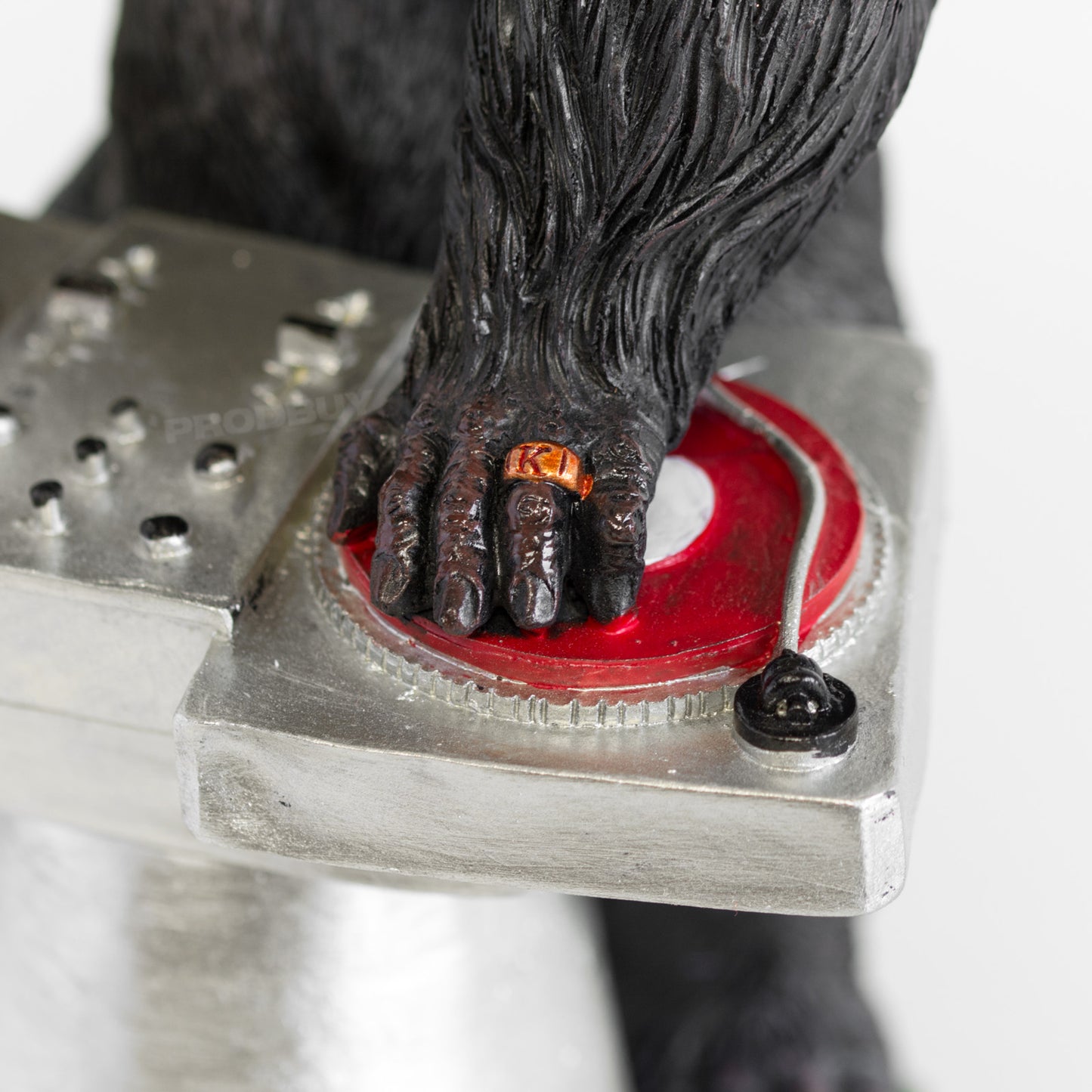 DJ Pete Kong Resin Gorilla with Decks Garden Ornament