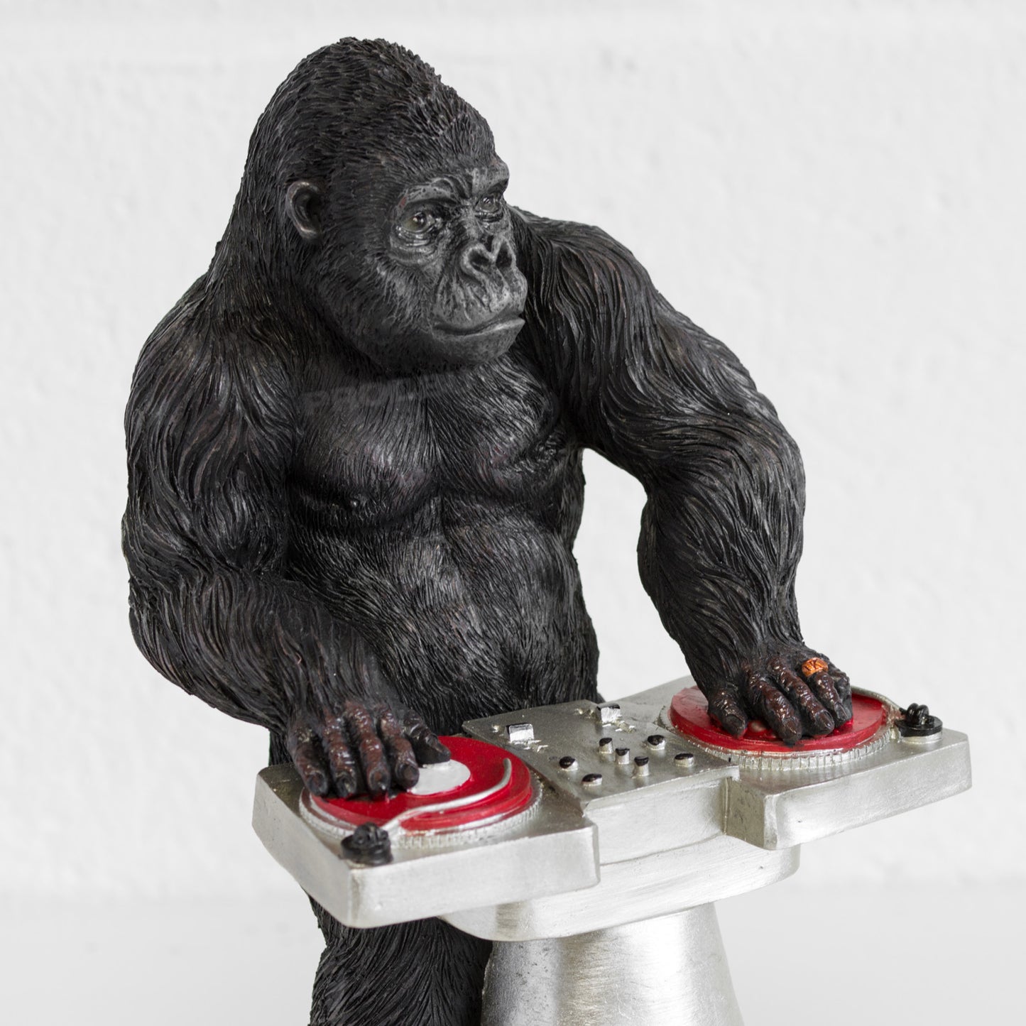 DJ Pete Kong Resin Gorilla with Decks Garden Ornament