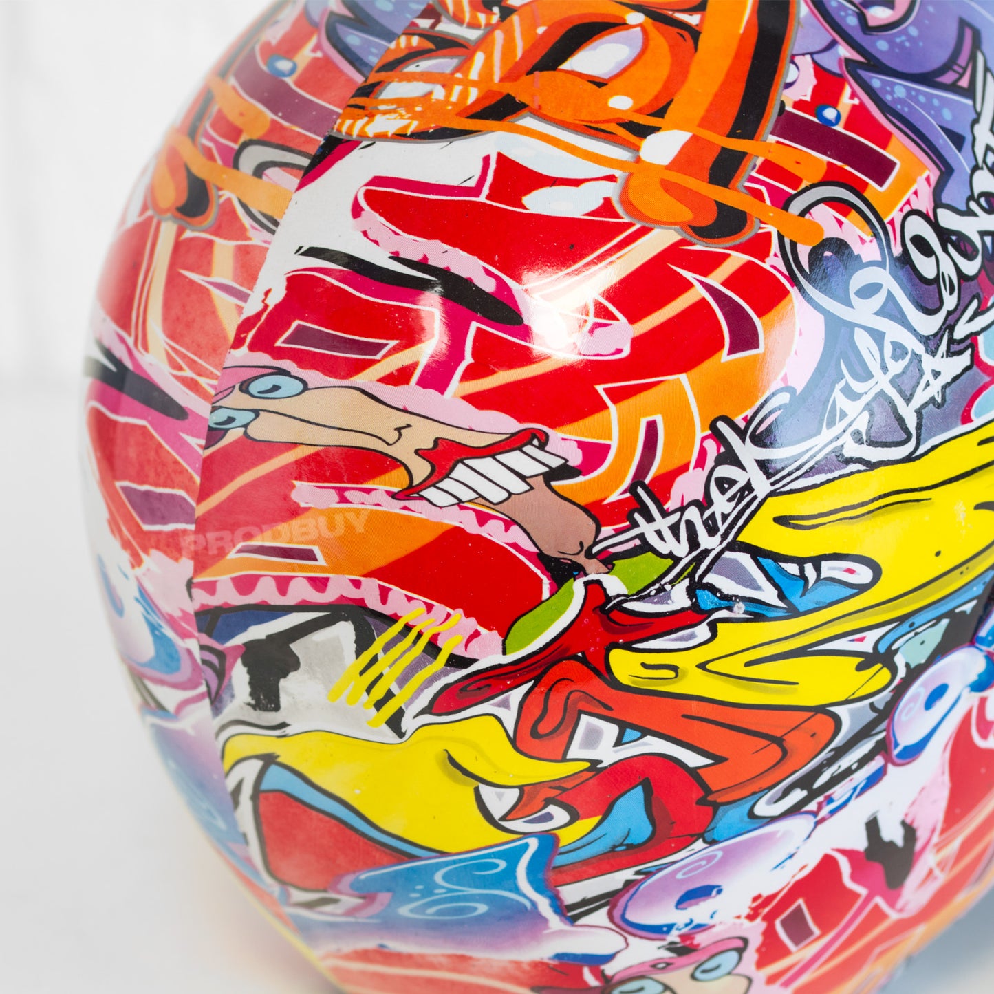 Large Graffiti Skull Ornament