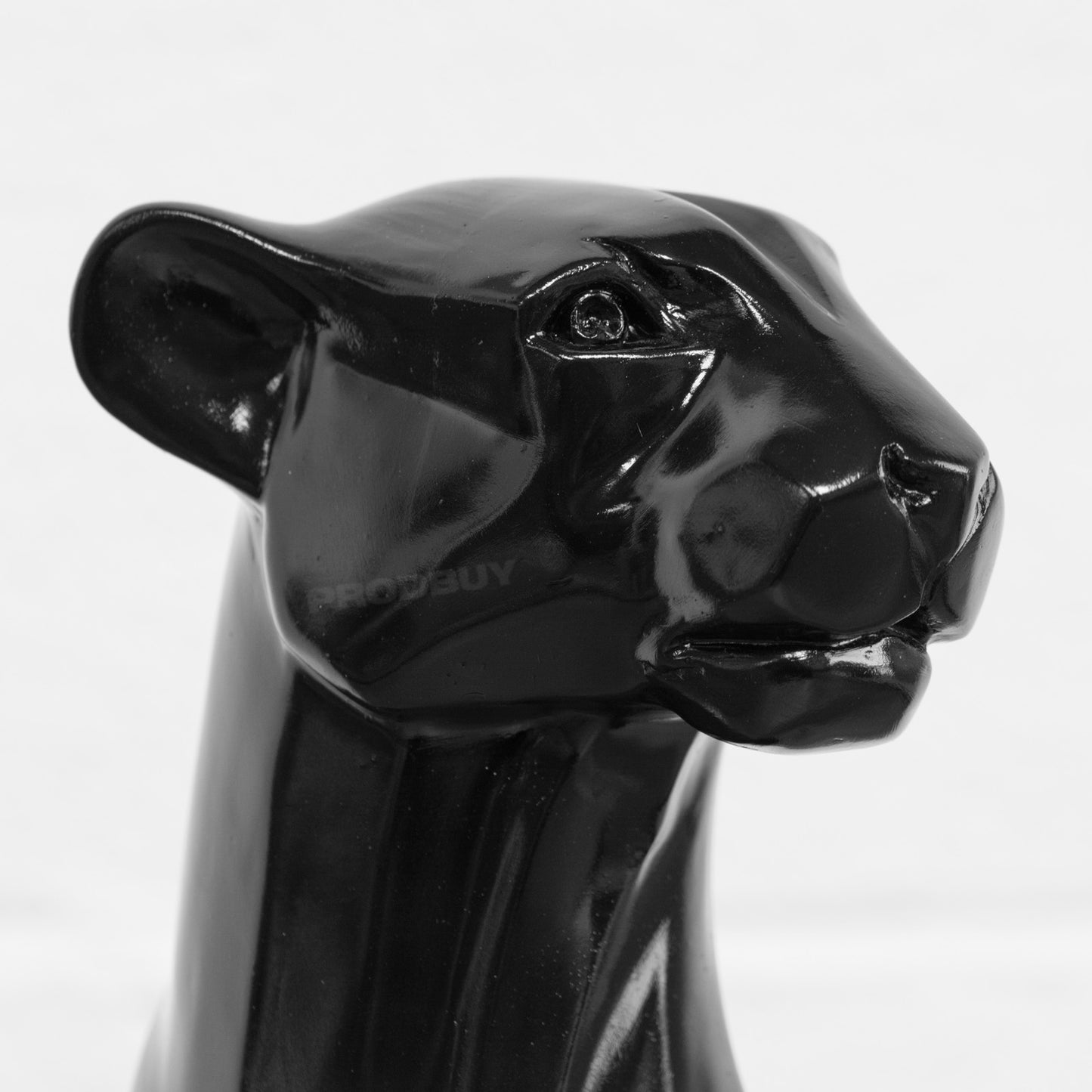 Large Black Leopard Ornament Statue