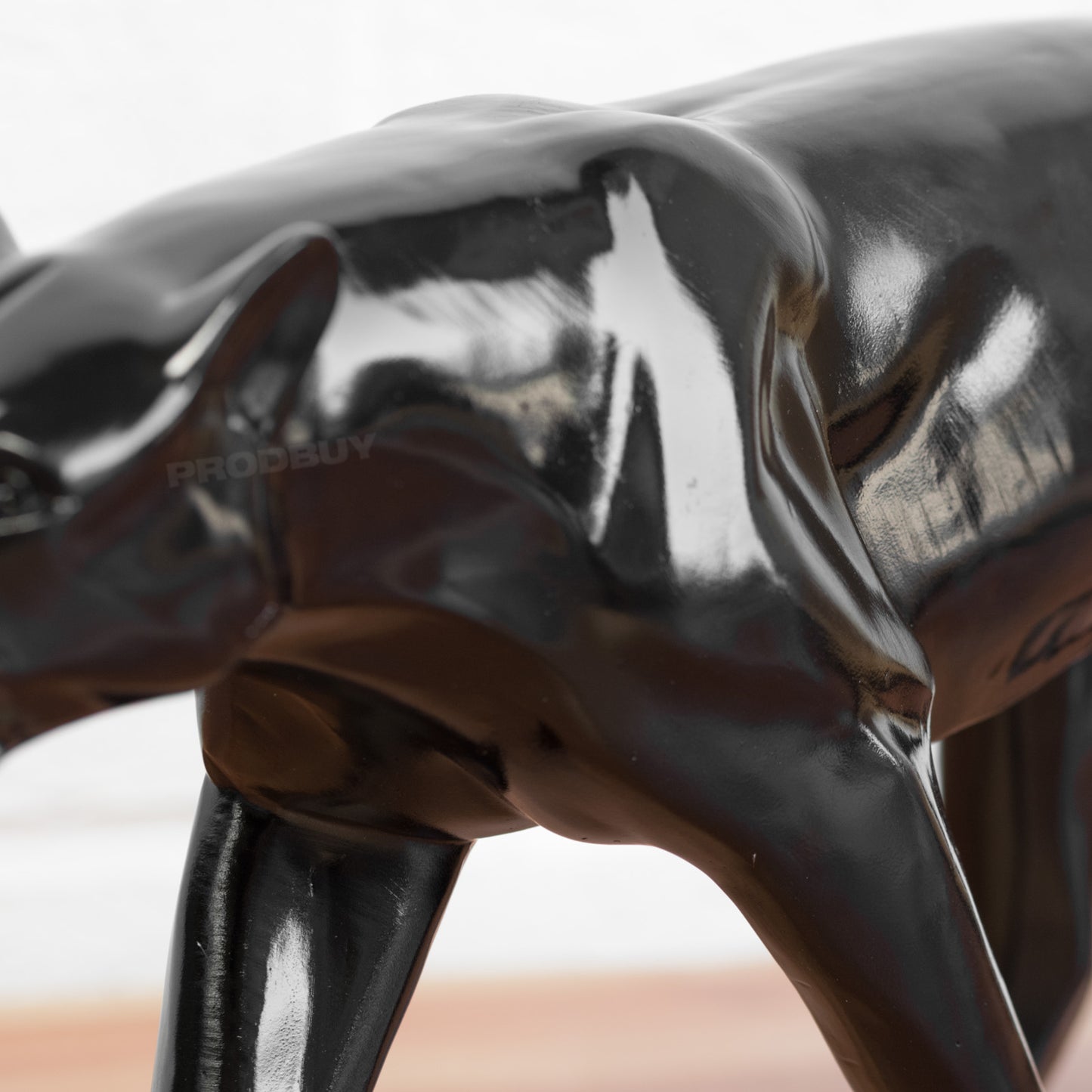 Large Standing Black Leopard Ornament