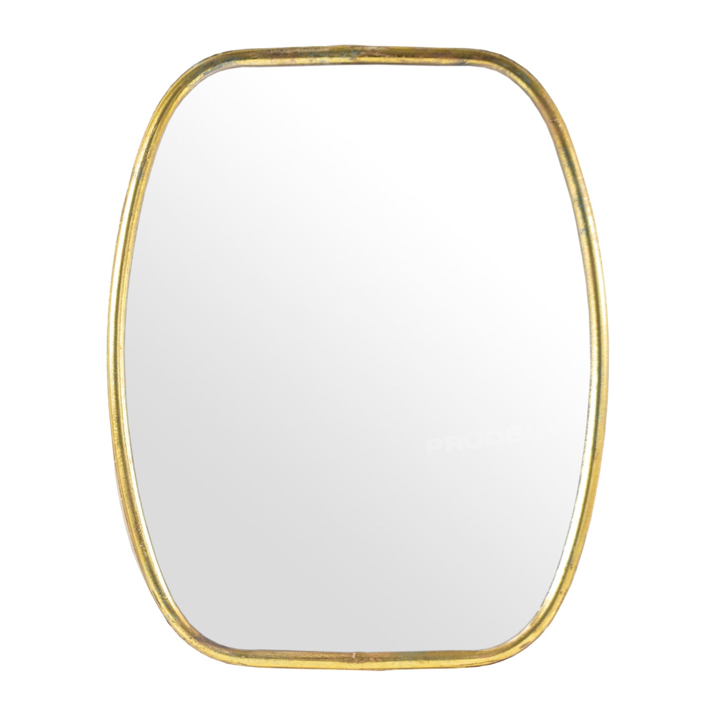 Antique Style Gold Coloured Metal Frame Wall Mirror