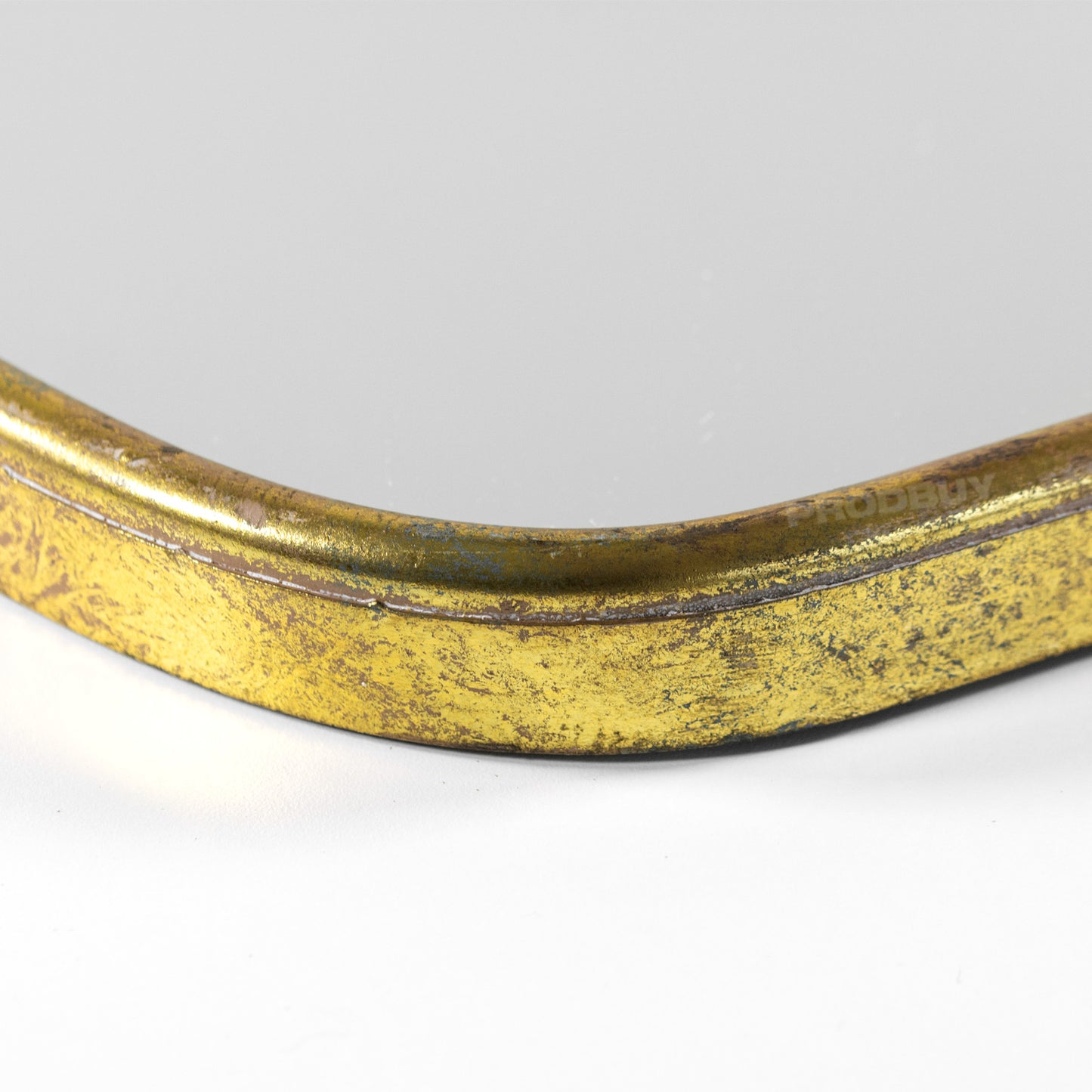 Antique Style Gold Coloured Metal Frame Wall Mirror