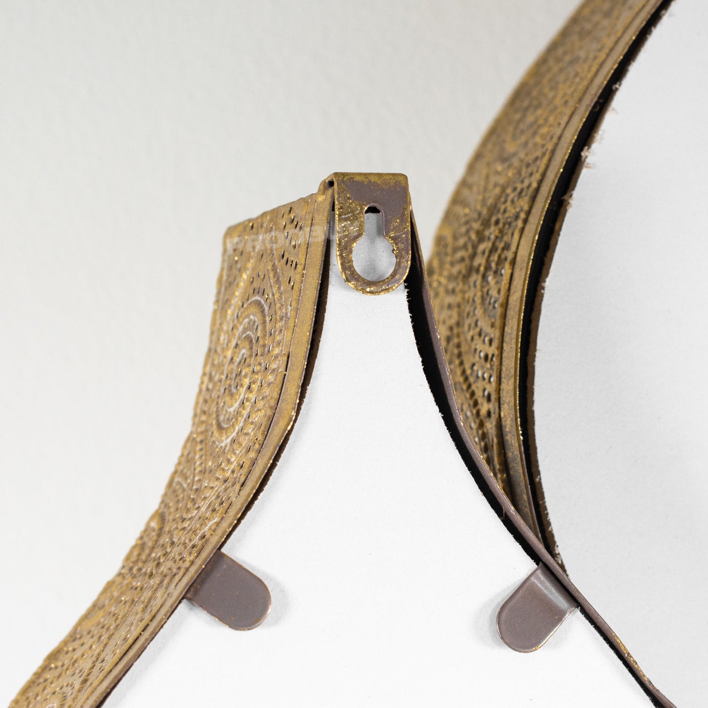 Indian Inspired Raindrop Wall Mirror Candle Holder