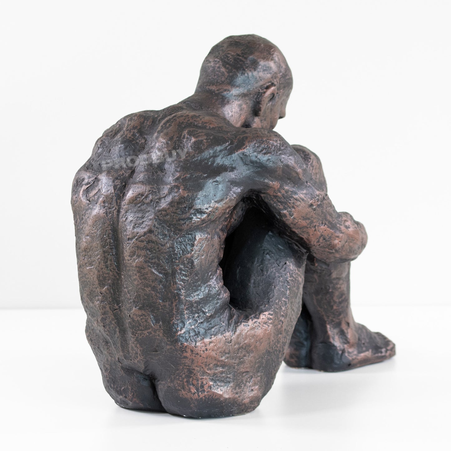Large Sitting Man Garden Ornament Sculpture