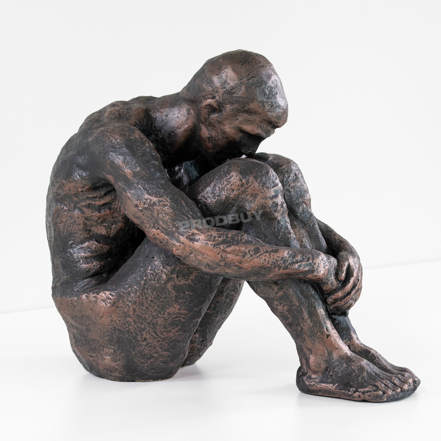 Large Sitting Man Garden Ornament Sculpture