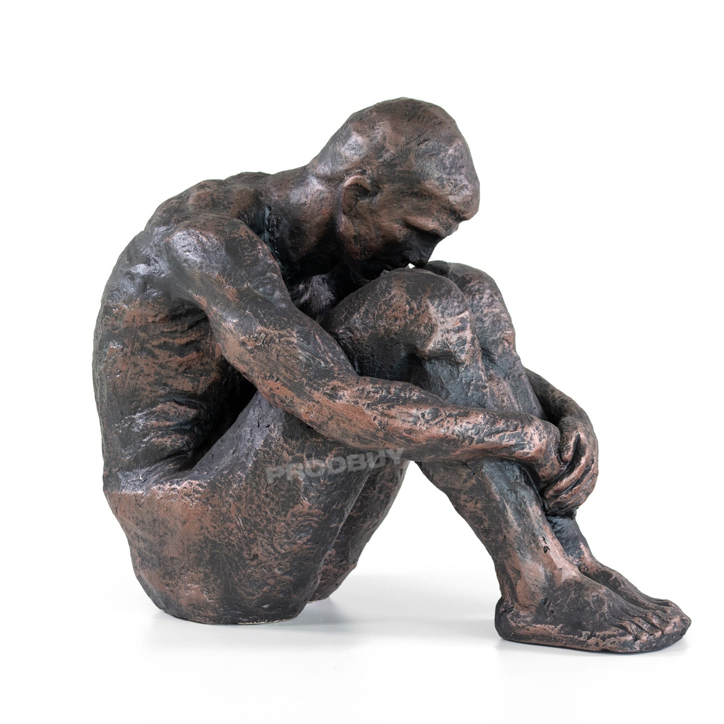 Large Sitting Man Garden Ornament Sculpture
