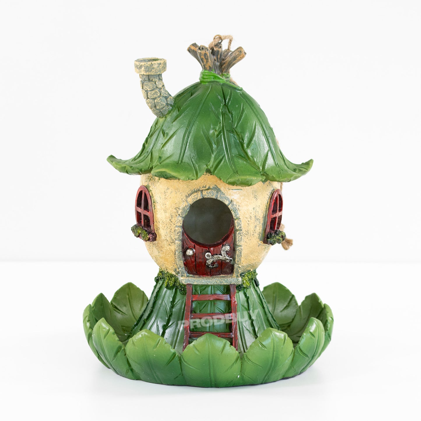 Resin Hanging Bird House - Pixie House Fairy Garden Style Design