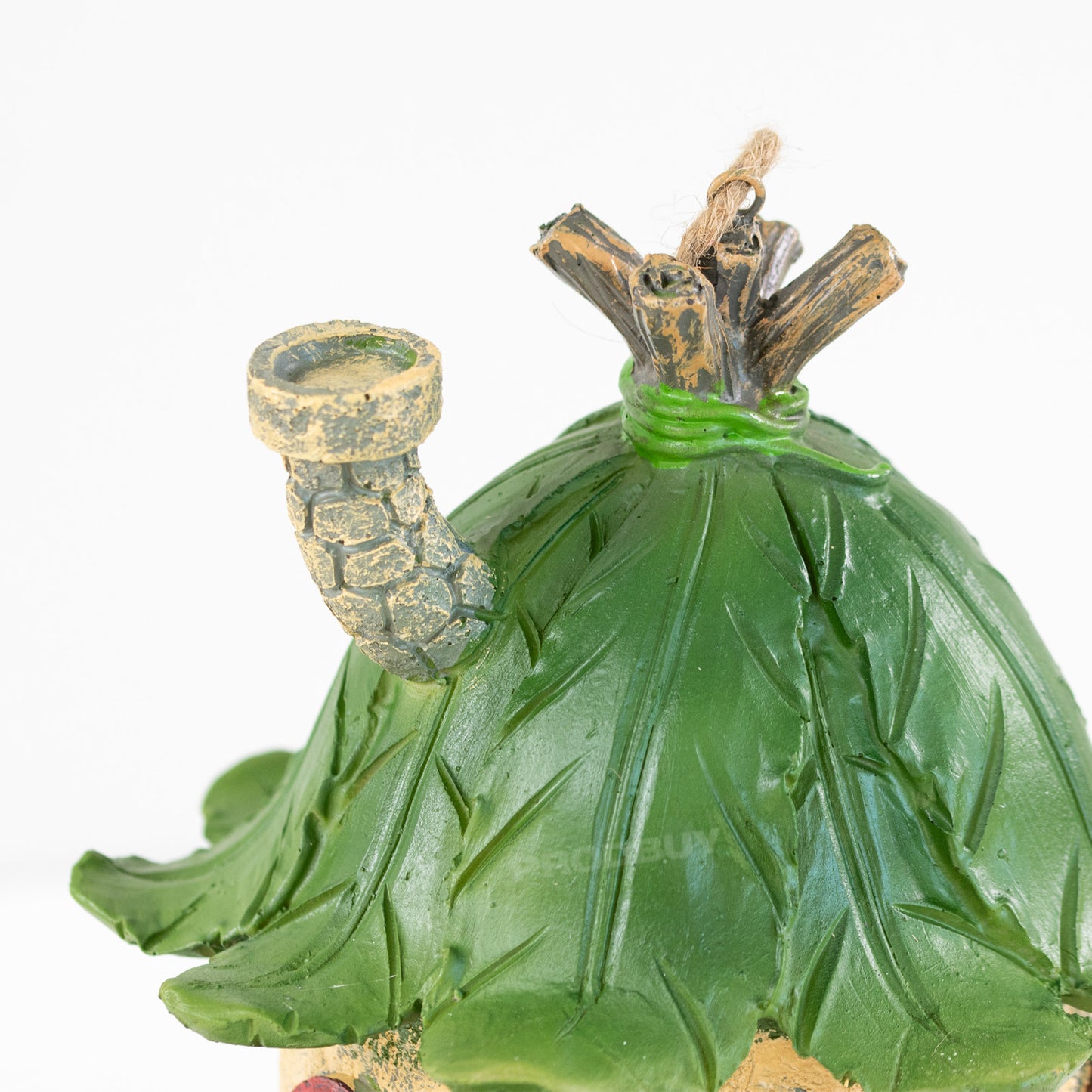 Resin Hanging Bird House - Pixie House Fairy Garden Style Design