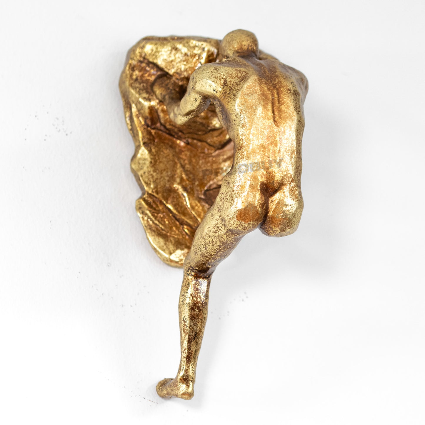 Wall Mounted Rock Climbing Man Ornament Art Hanging Sculpture Home Decoration