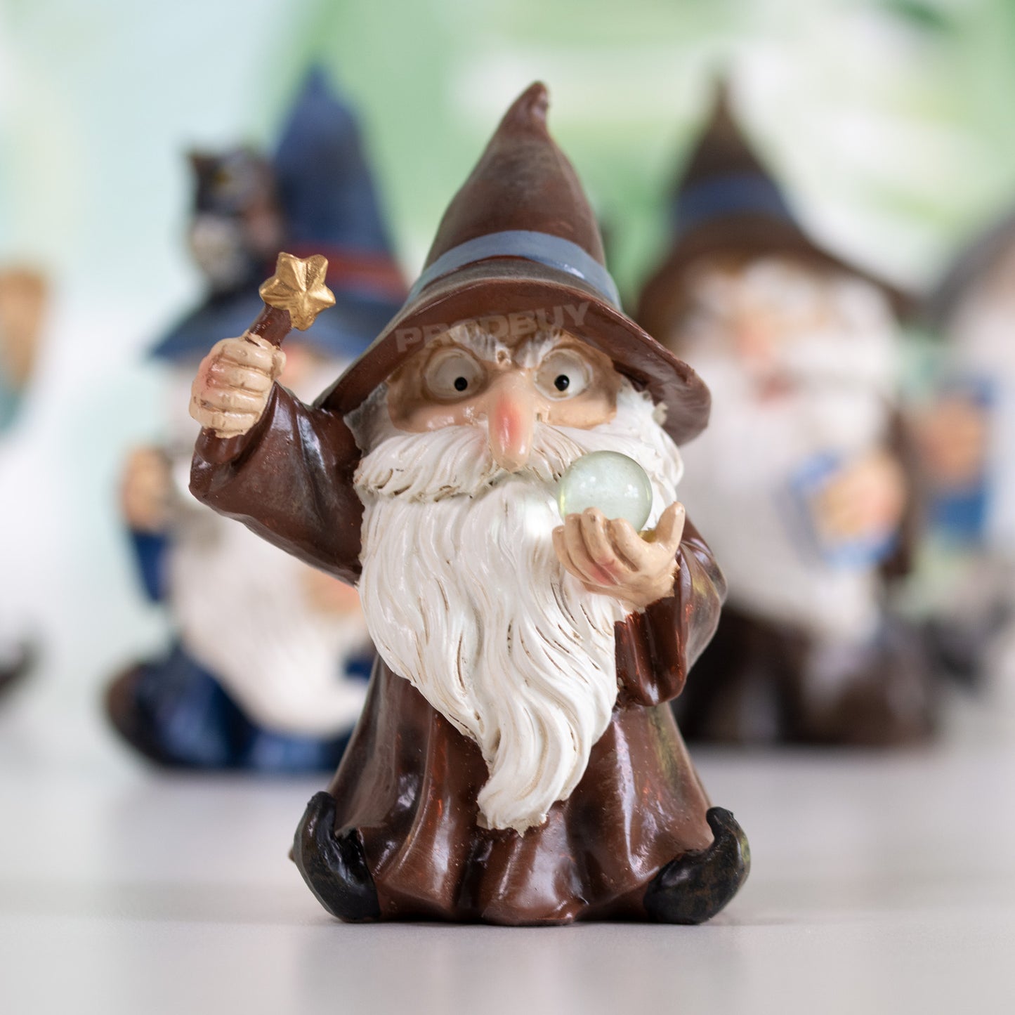 Set of 5 Wizards 10cm Decorative Ornaments