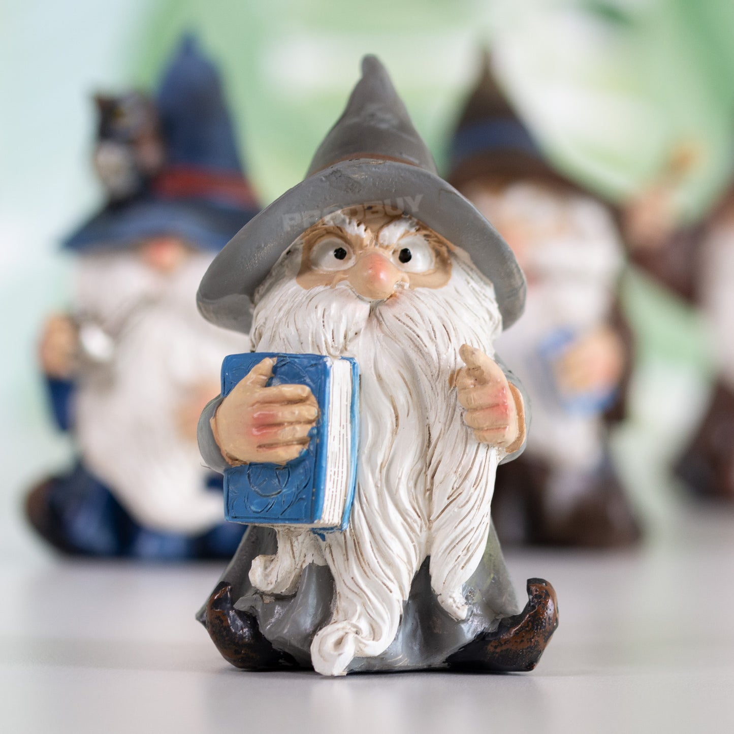 Set of 5 Wizards 10cm Decorative Ornaments