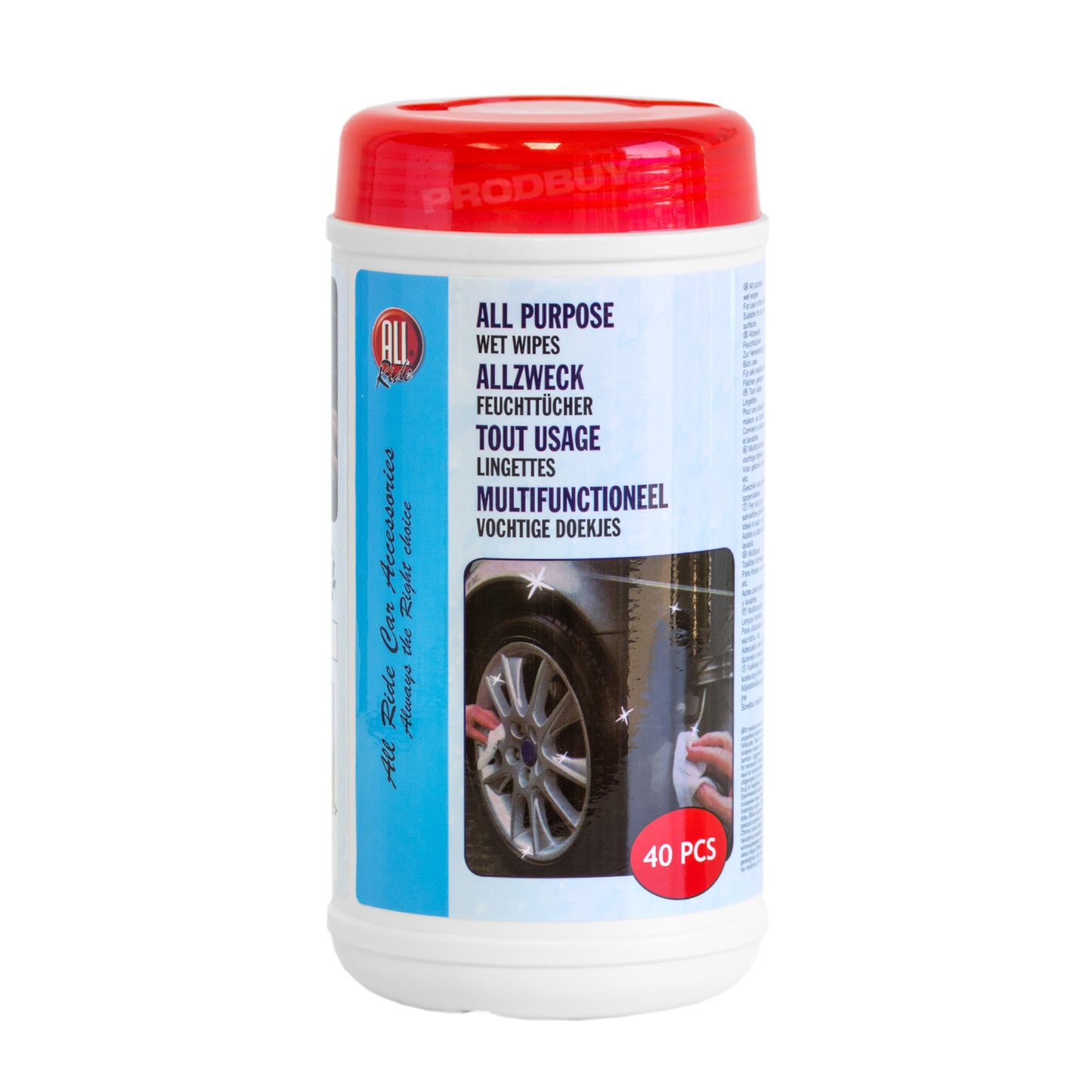 Tub of 40 Cleaning Wet Wipes