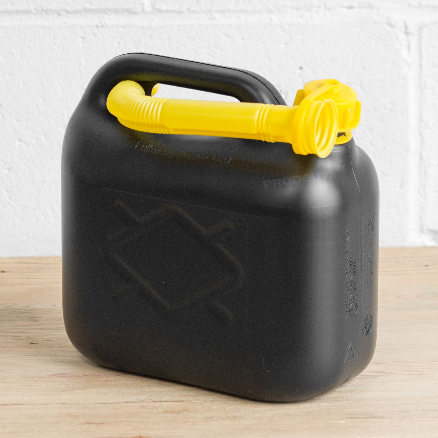 Black & Yellow 5 Litre Plastic Jerrican