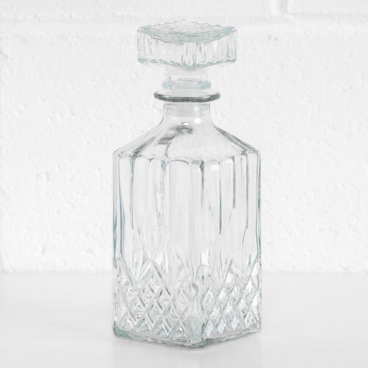 Glass Whiskey Decanter Storage Bottle