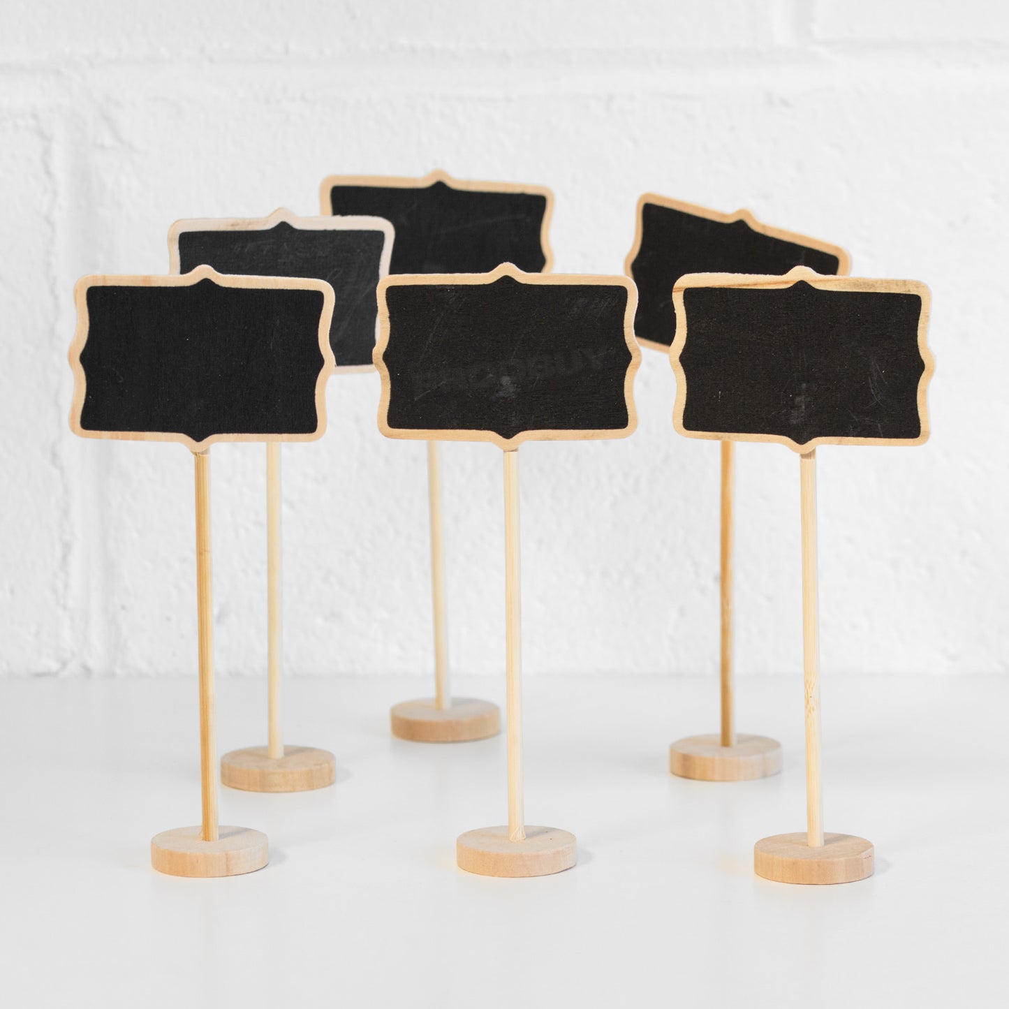 Set of Small Standing Table Name Chalk Boards