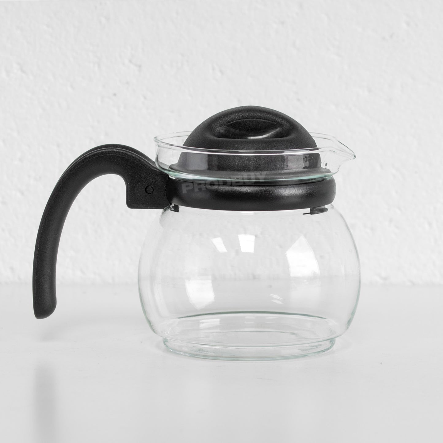 Clear Glass 750ml Teapot with Colour Handle