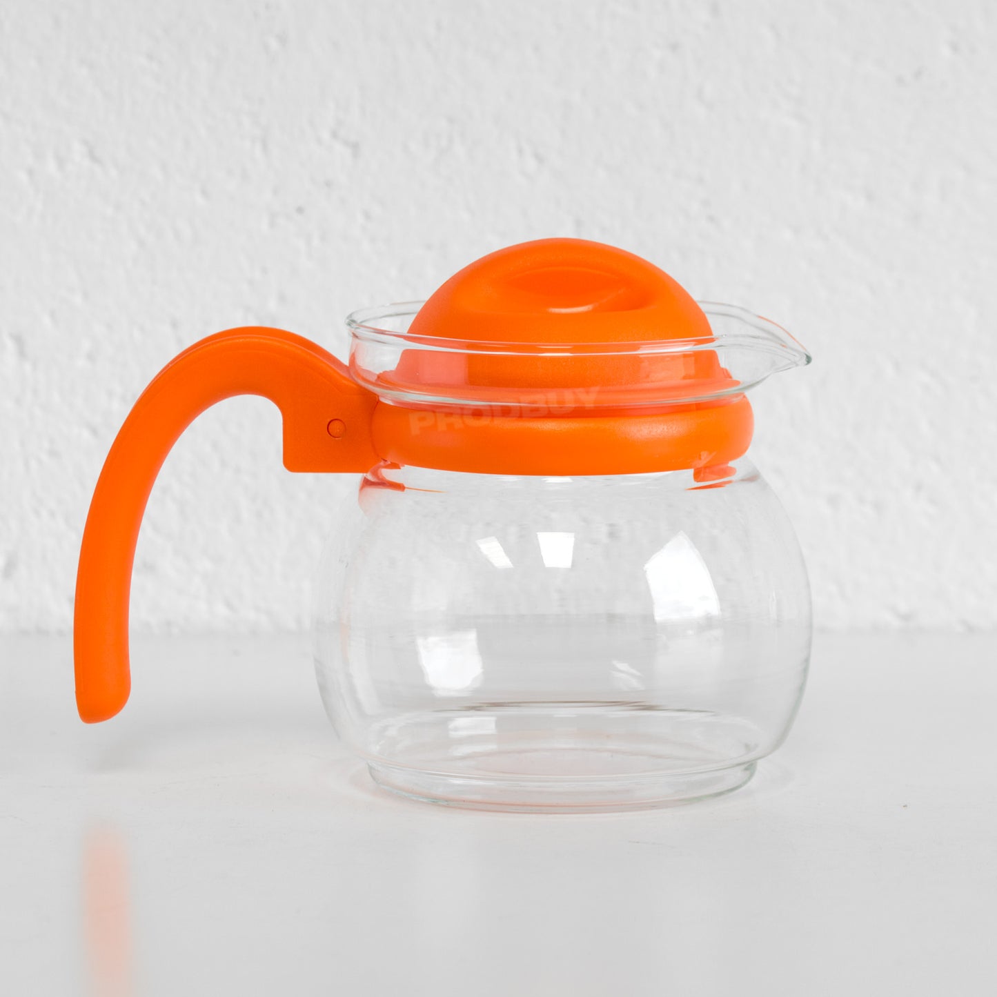 Clear Glass 750ml Teapot with Colour Handle