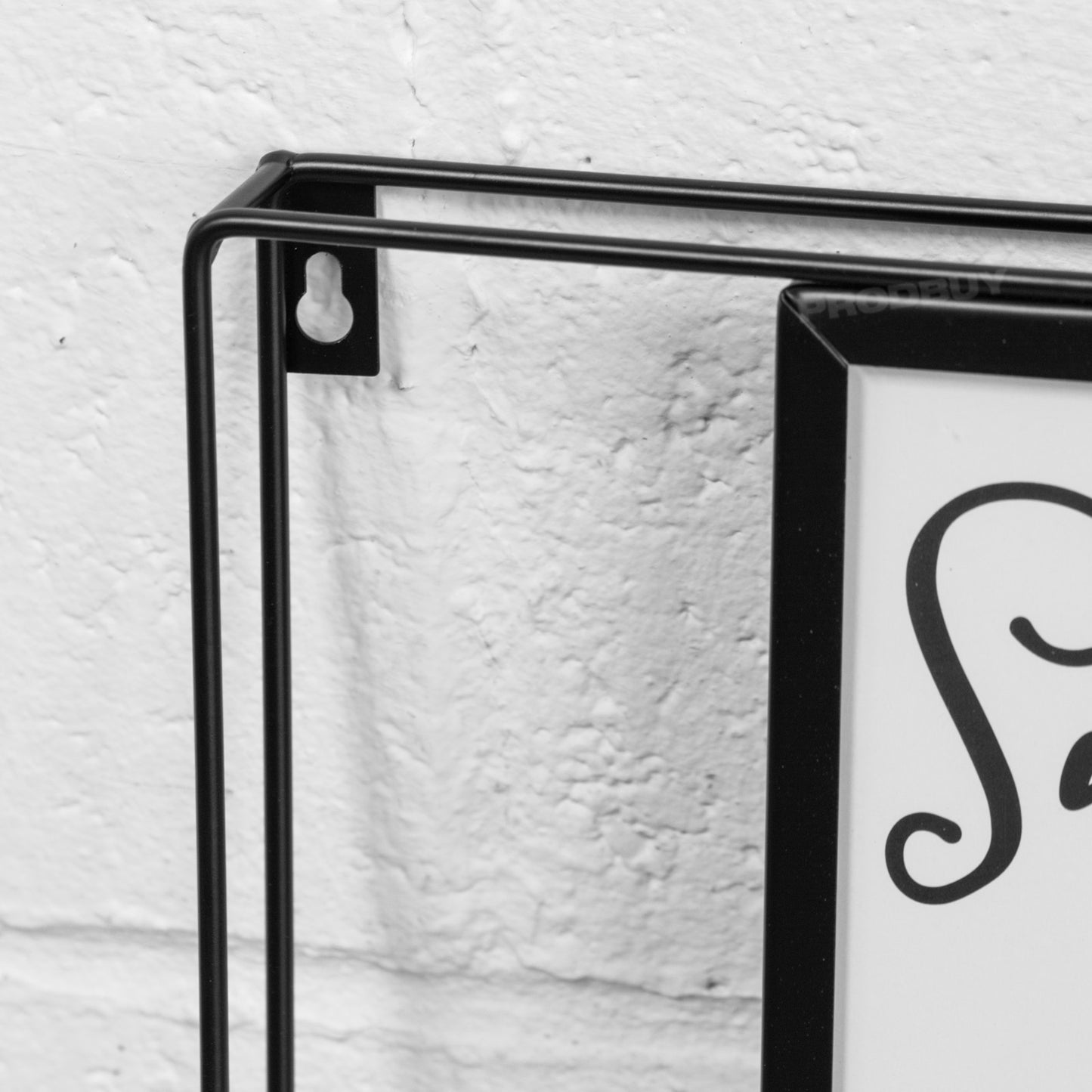 Square 40cm Black Metal Wall Photo Picture Frame
