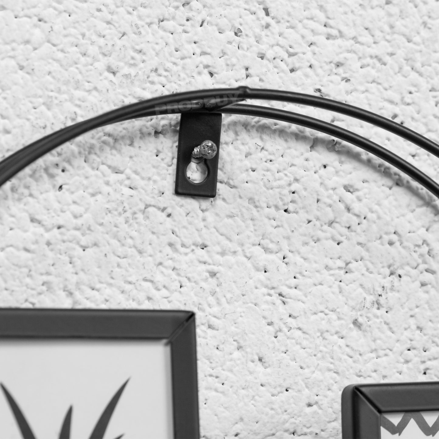 Round 30cm Black Metal Wall Photo Picture Frame