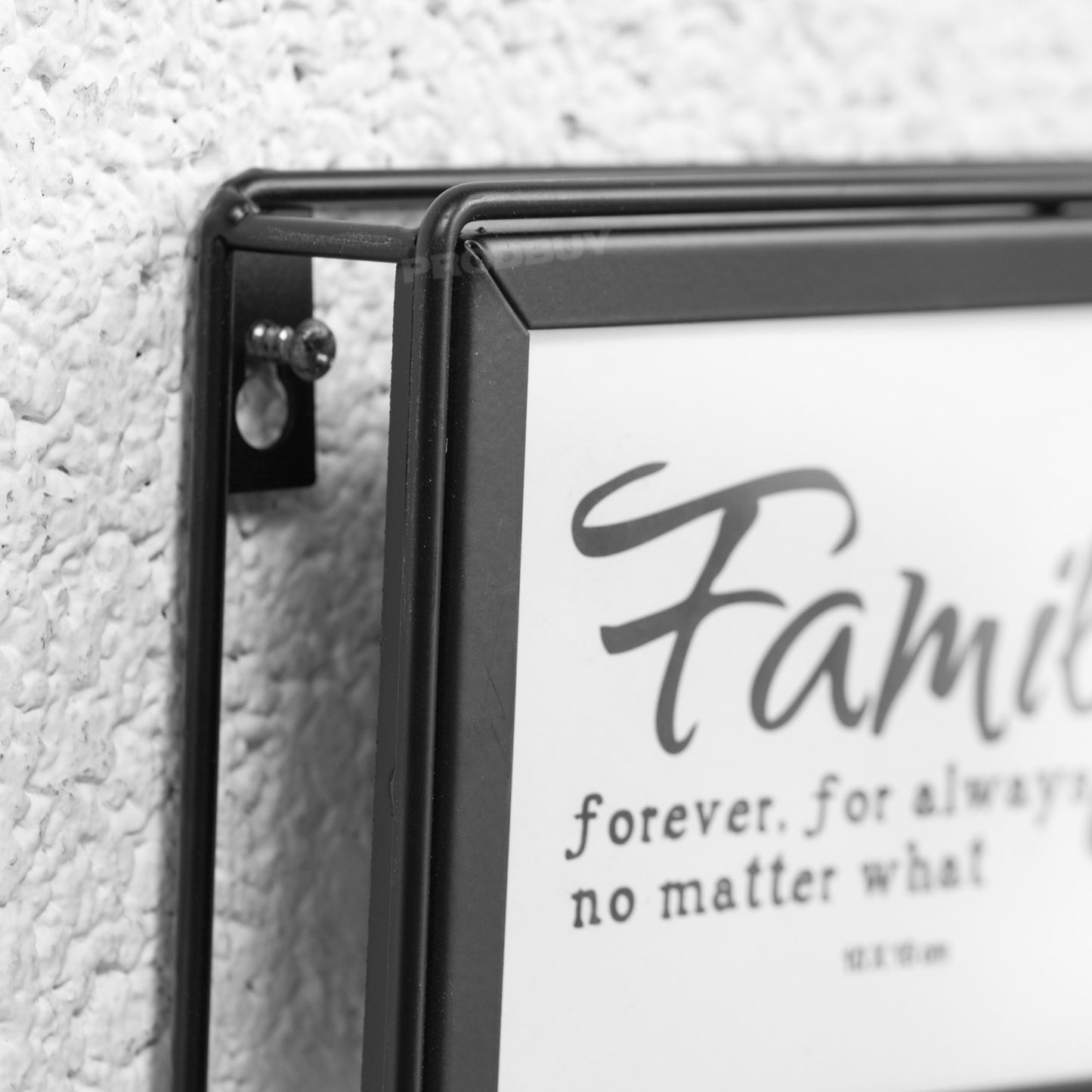 Square 30cm Black Metal Wall Photo Picture Frame