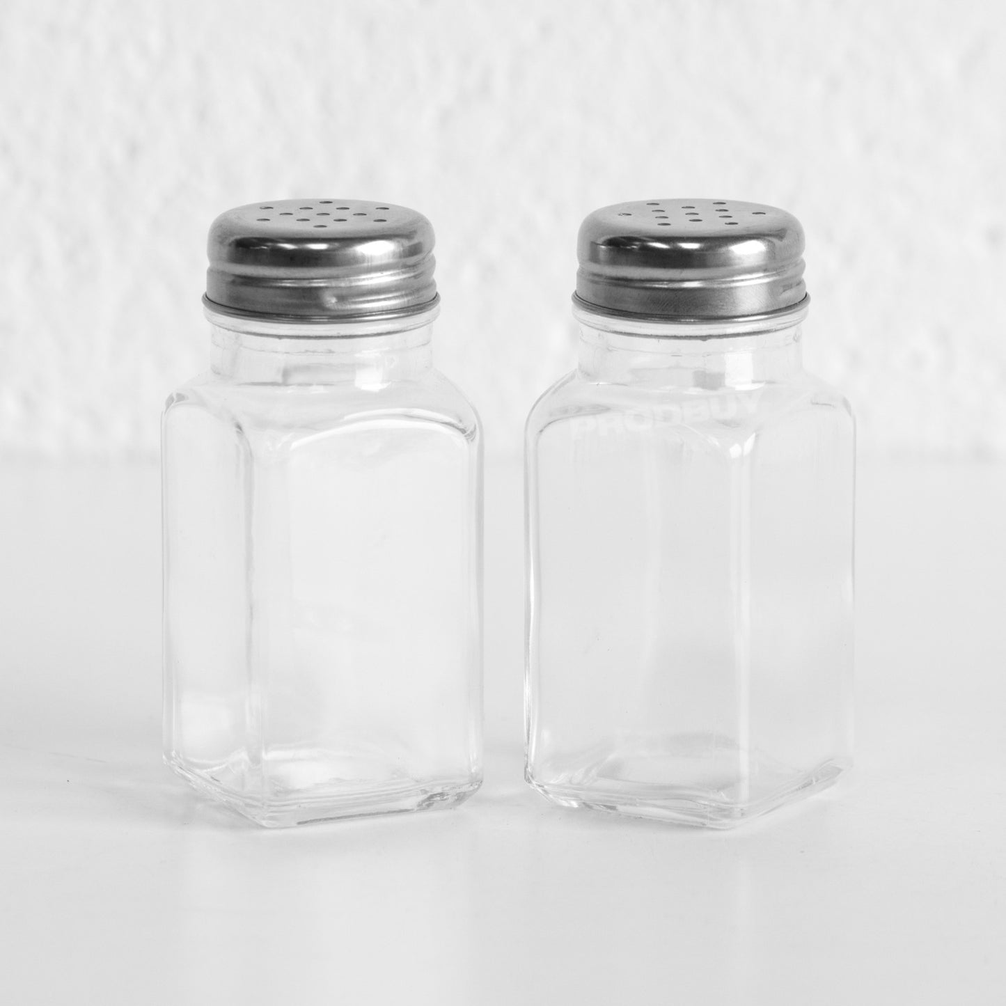 Small Glass Salt & Pepper Pots
