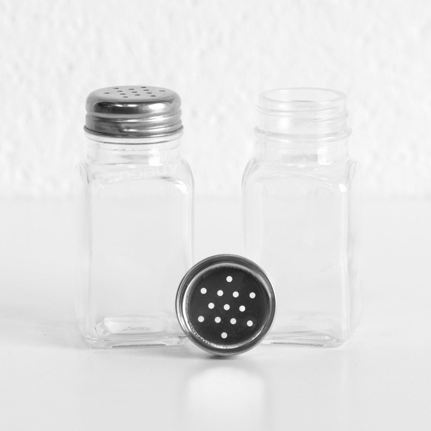 Small Glass Salt & Pepper Pots