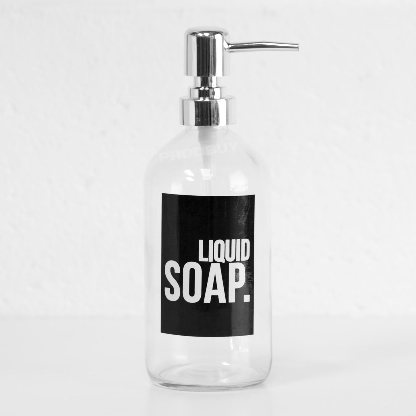 Glass 'Liquid Soap' Lotion Dispenser