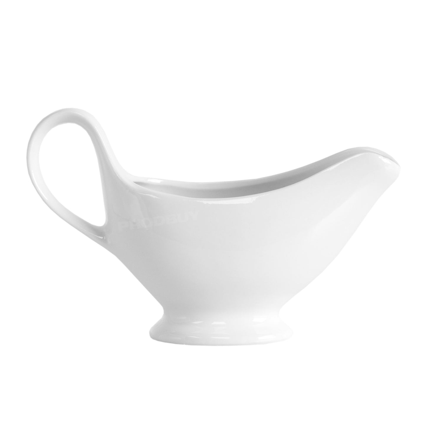 250ml White Porcelain Gravy Boat Serving Jug Creamer Milk Custard Sauce