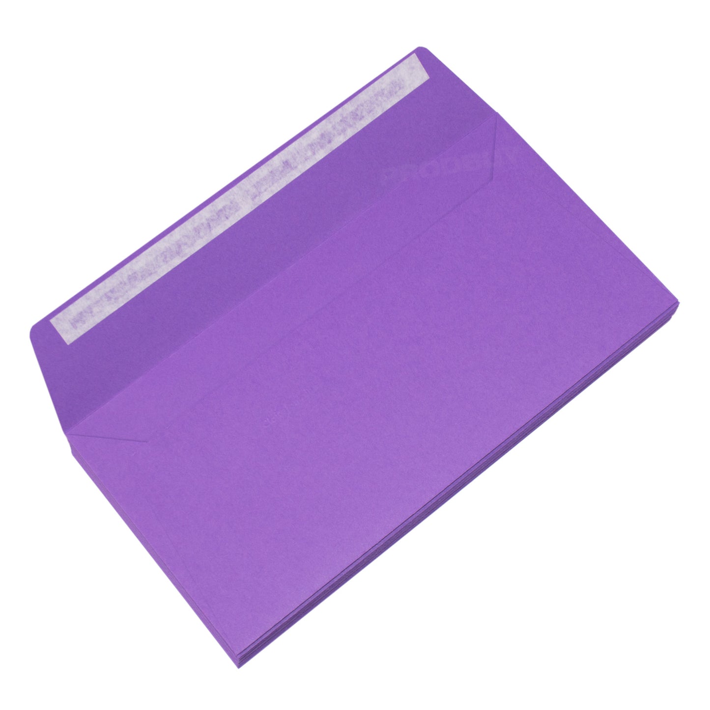 Set of 40 High Quality Plain DL Envelopes 120gsm with 'Intensive Lilac' Purple Colour