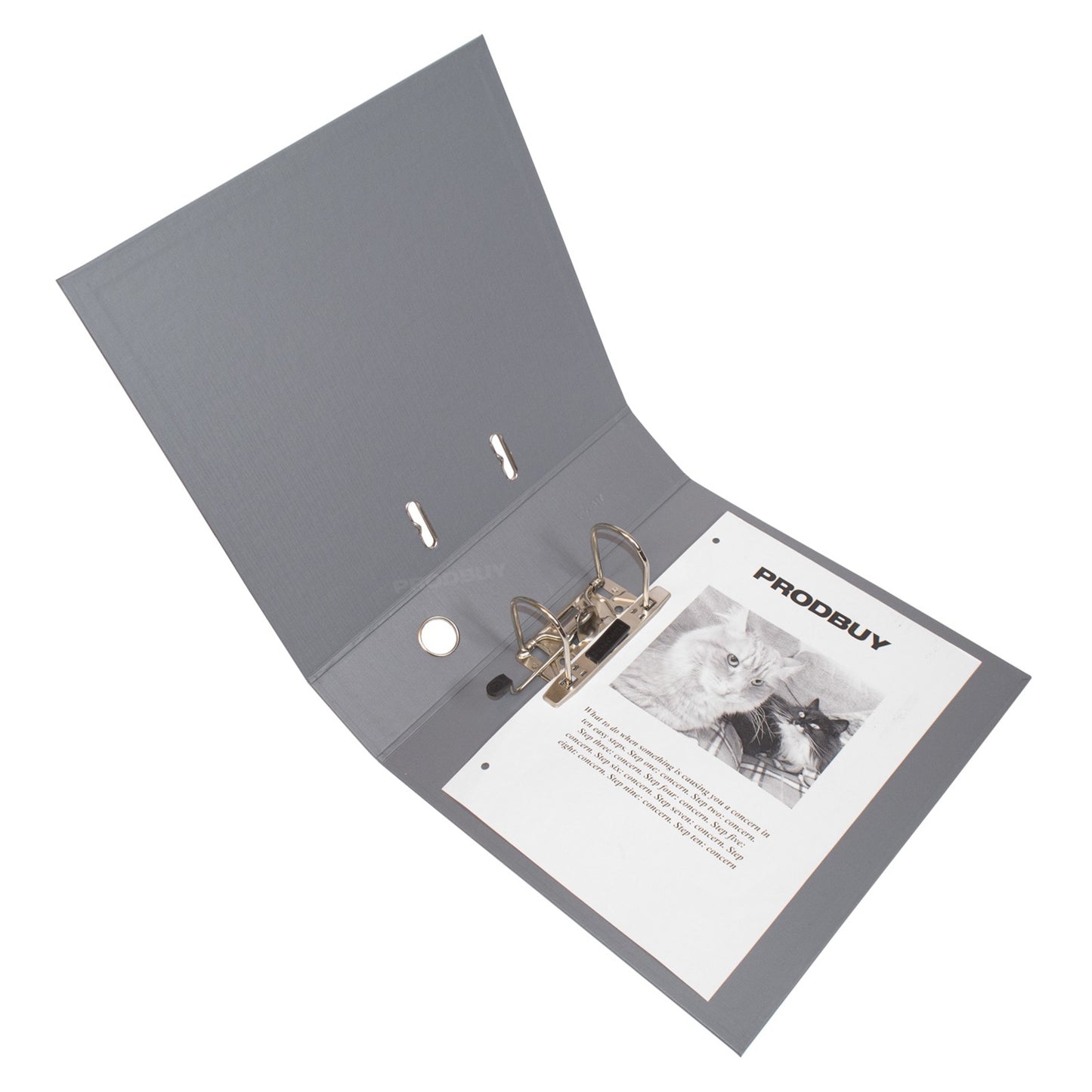 Set of 3 Colour Lever Arch Files A4 70mm PVC - Dark & Light Grey Shades