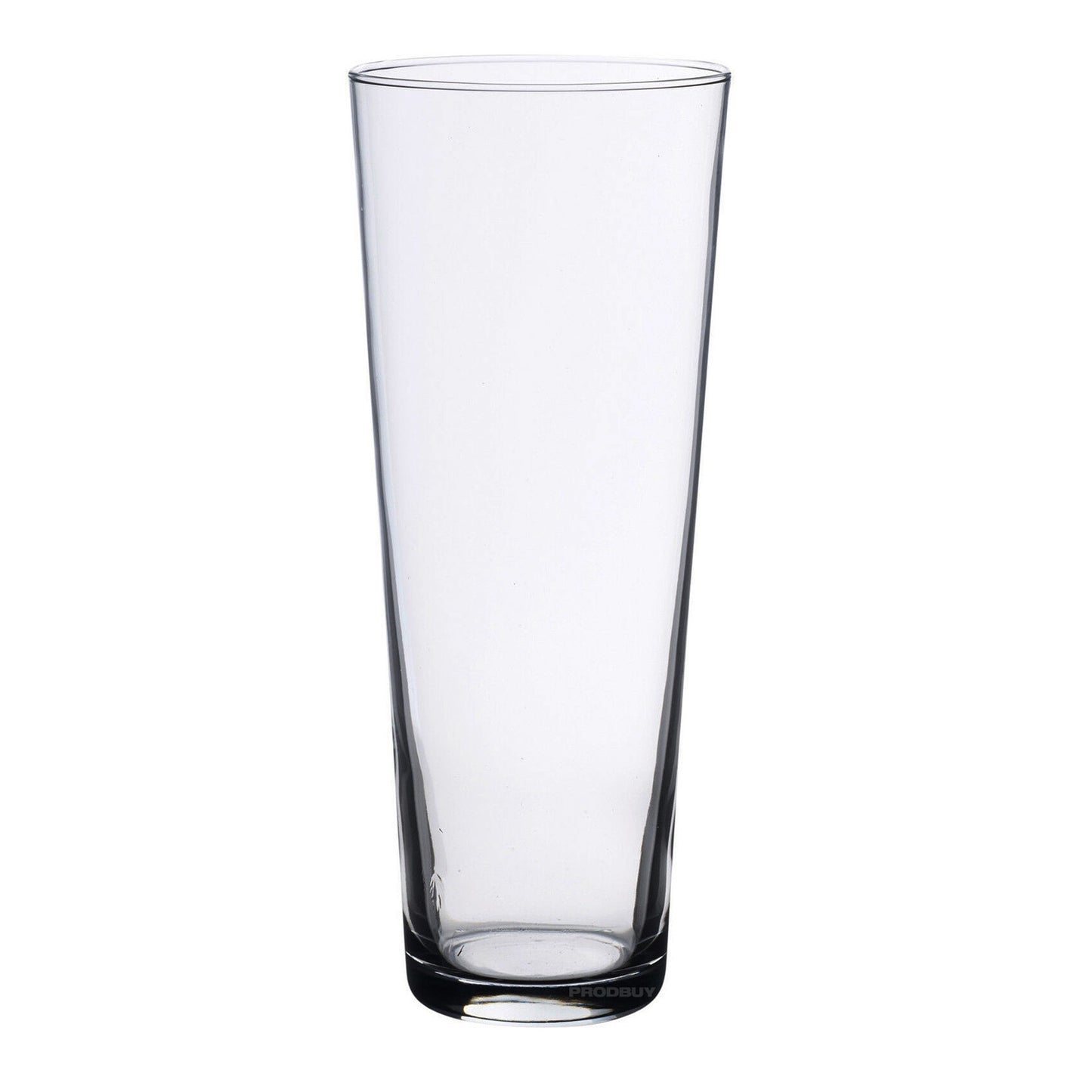 2 x Tall Round Modern Clear Glass Flower Vases Wedding Table Home Decorations