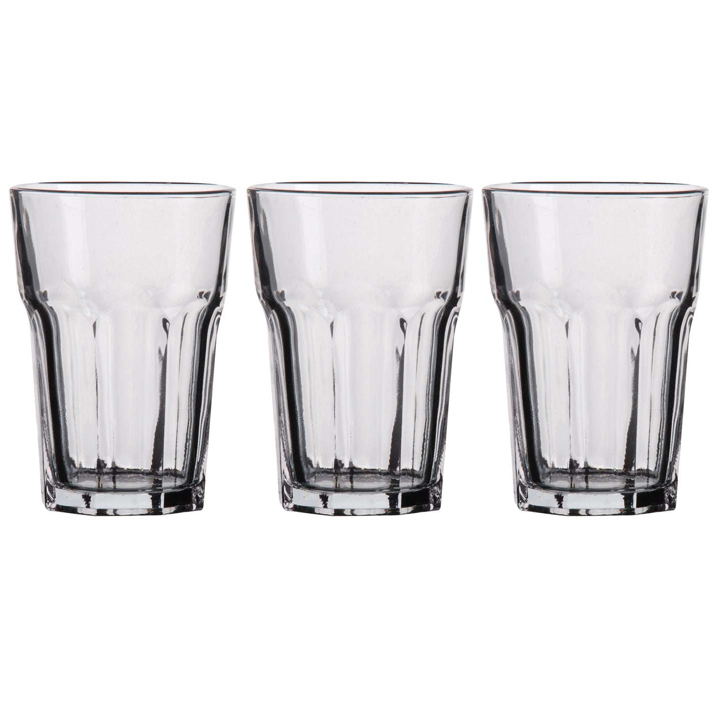 300ml American Diner Style Las Vegas Thick Transparent Glass Hi-Ball Tumblers