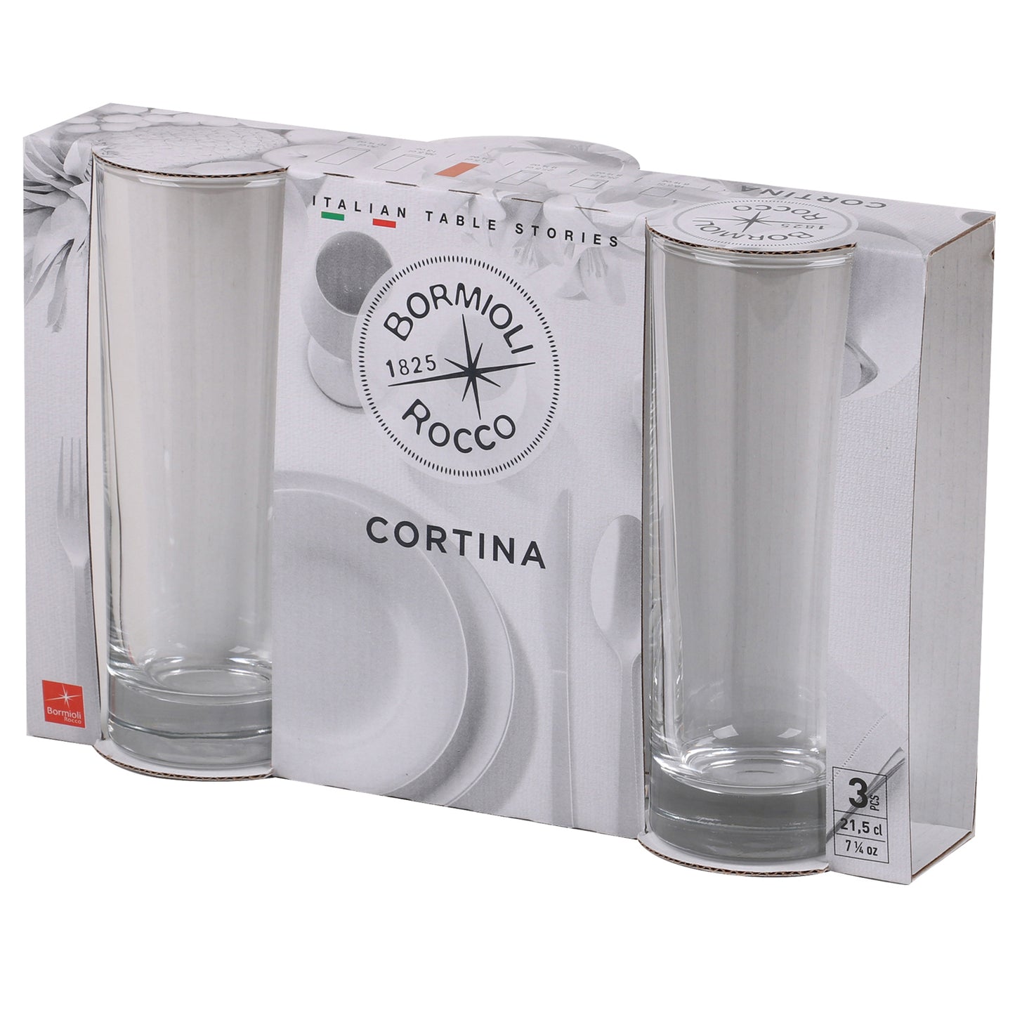 Set of 6 Hi Ball Tumbler Glasses 200ml