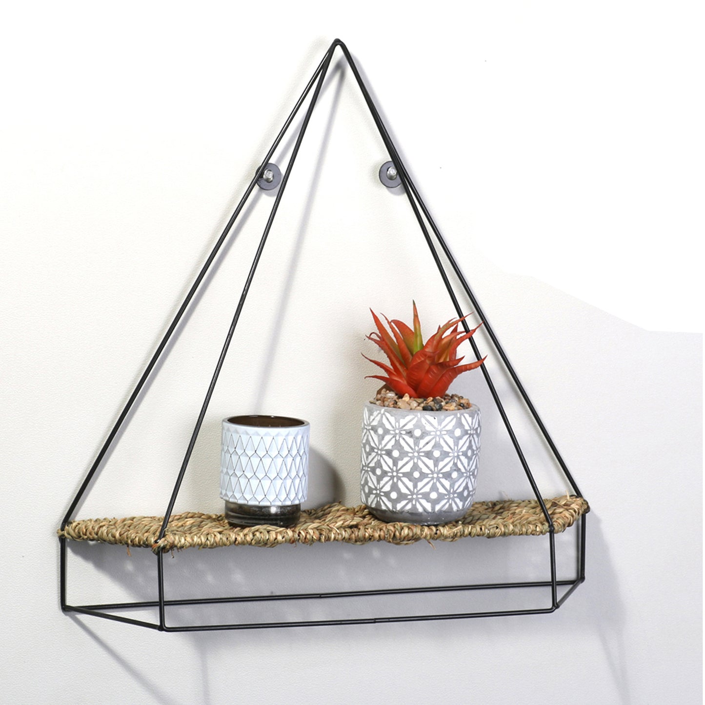 Trianglar Shaped Wall Unit Home Decoration Floating Display Shelving Living Room