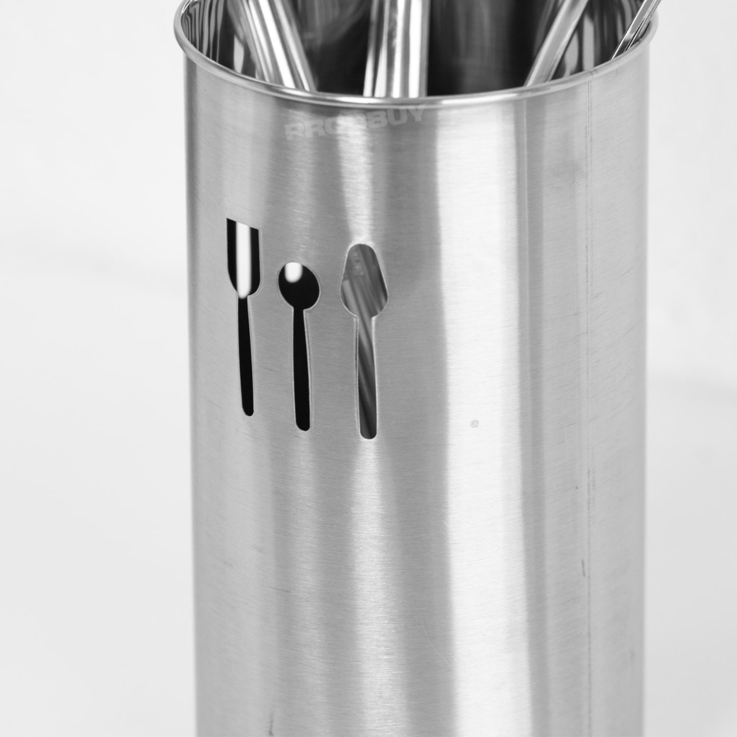 Stainless Steel Utensil Pot with 4 Utensils