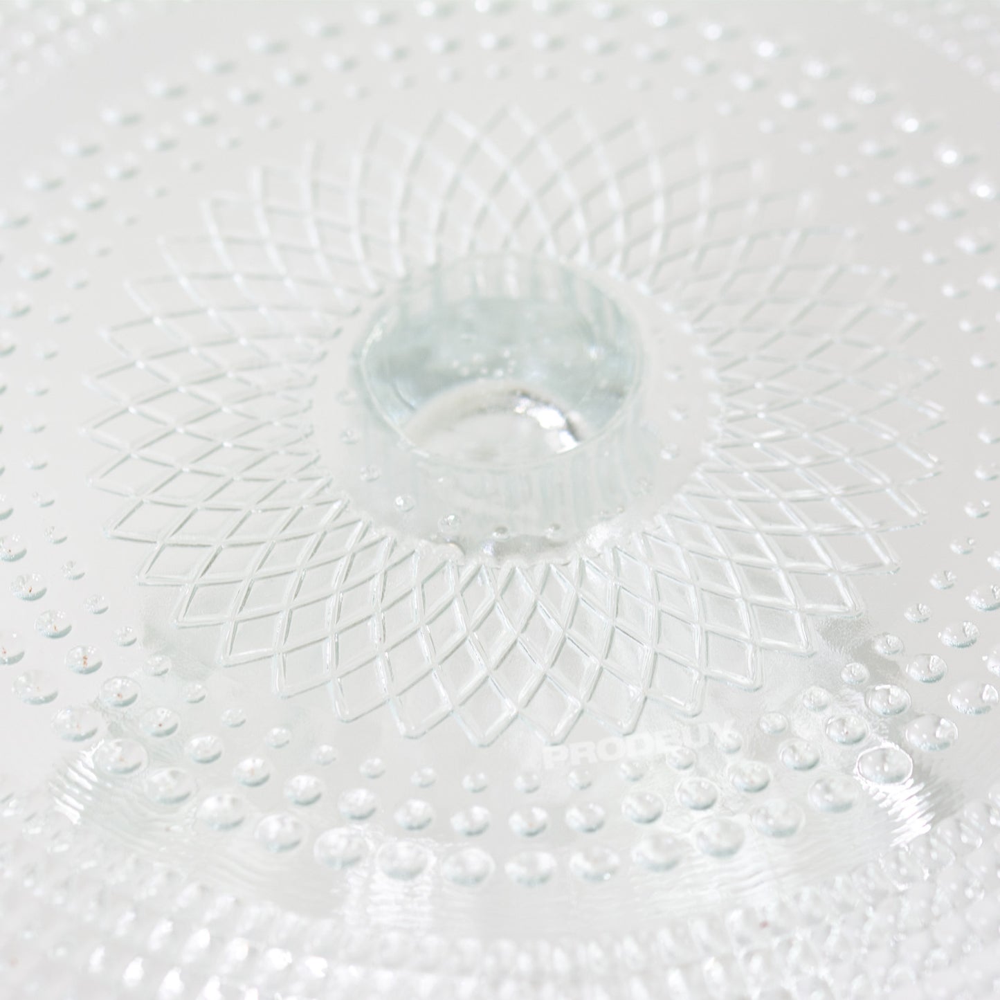 27cm Round Glass Cake Stand Serving Plate on Plinth