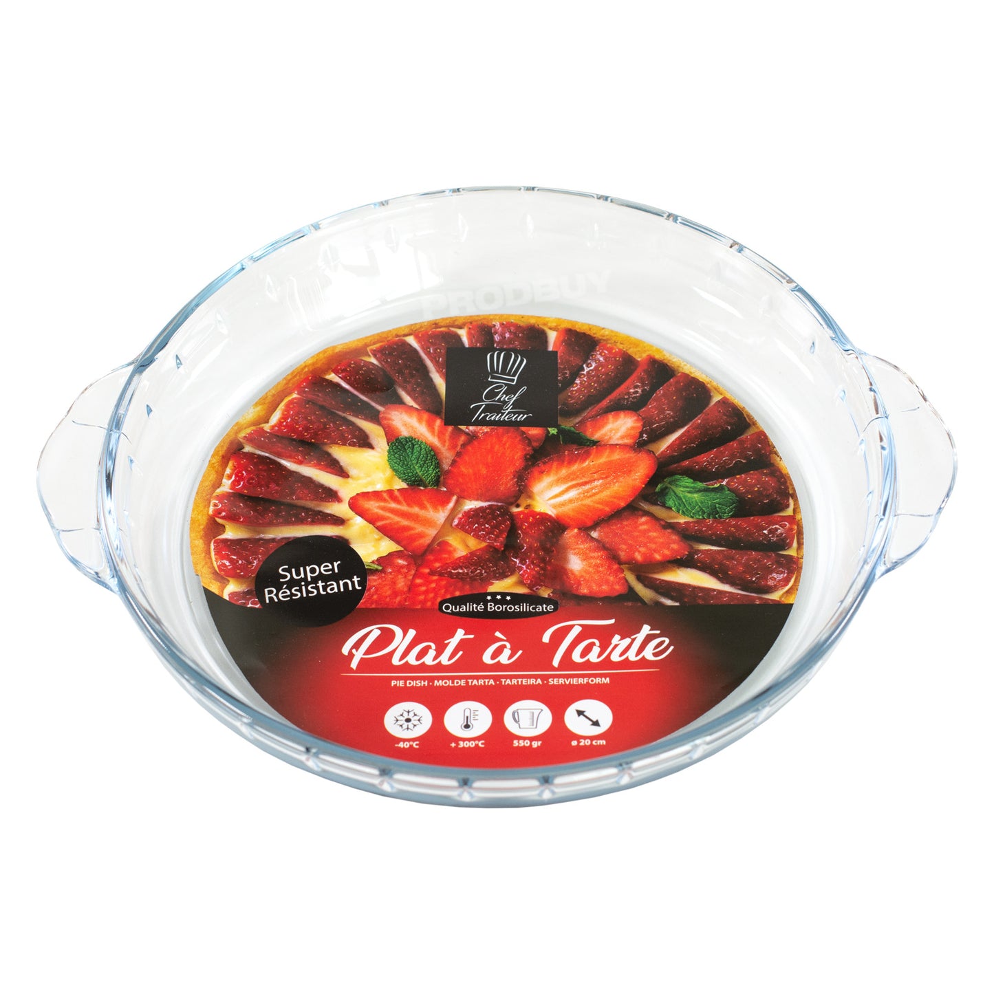 Small Glass Round Oven Pie Dish Tray Individual Single Portion Baking Cookware