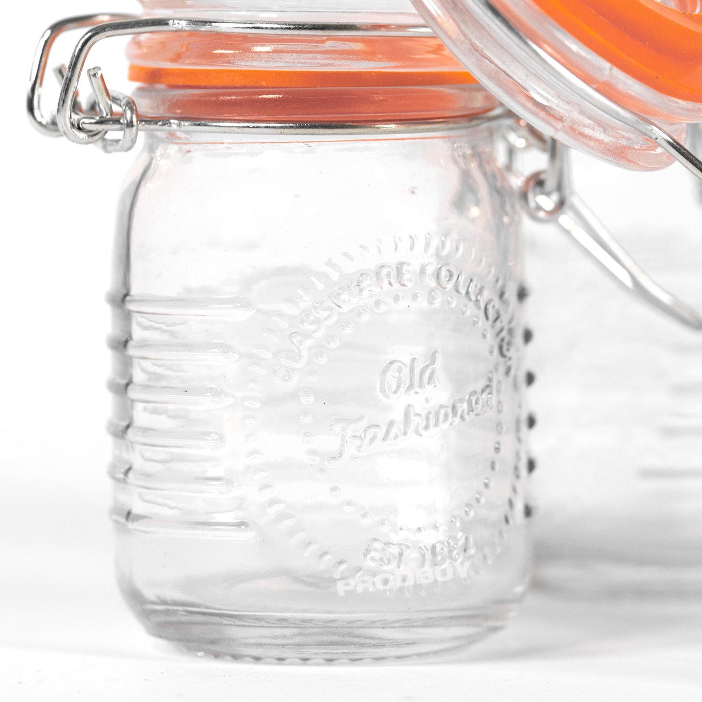 Small 70ml 'Old Fashioned' Glass Clip Top Storage Jars