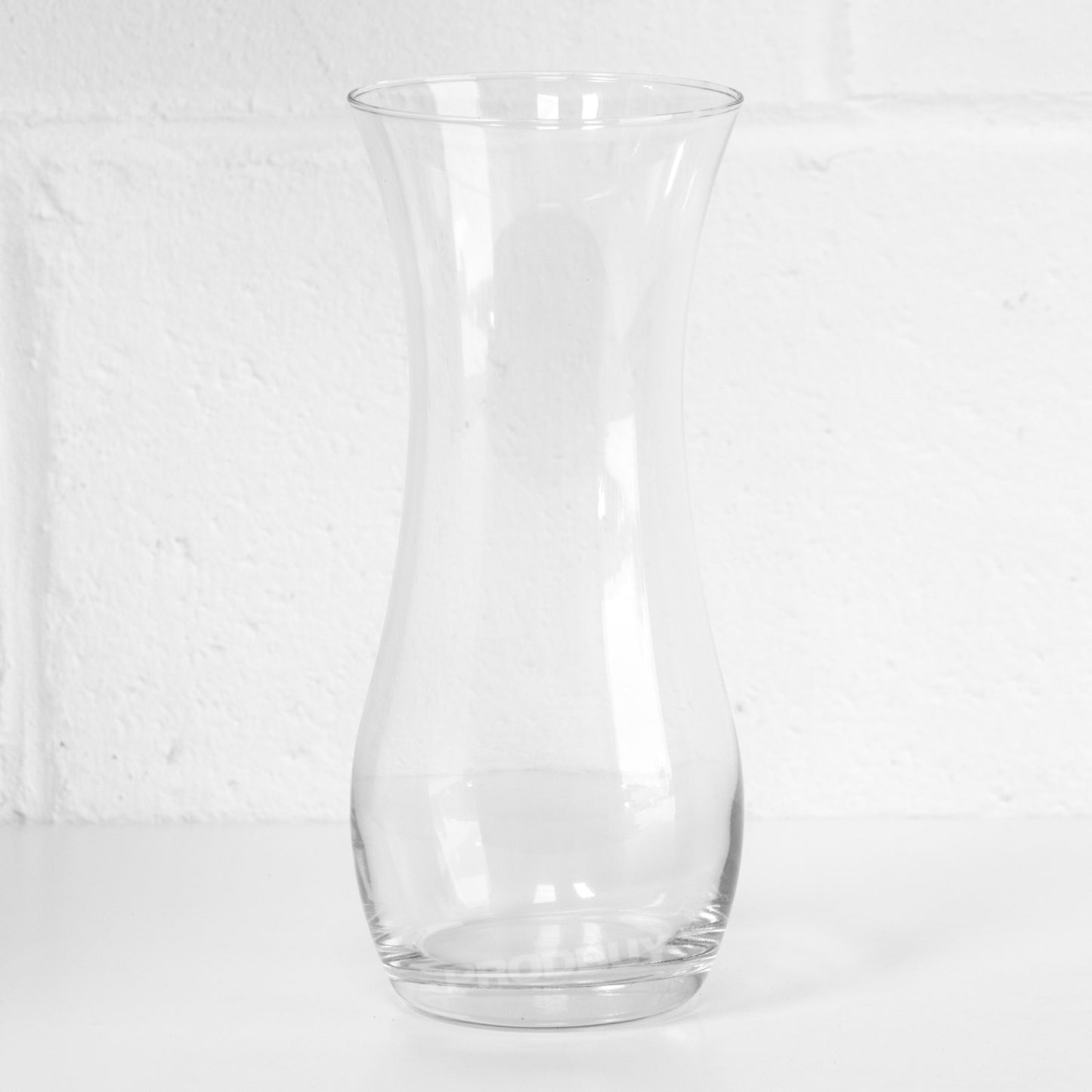 25.5cm Tall Round Concave Clear Glass Flower Vase Wedding Table Home Decoration